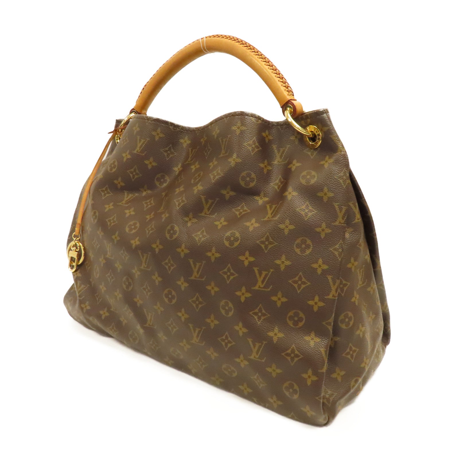 LOUIS VUITTON Monogram Artsy GM金扣肩背袋啡色