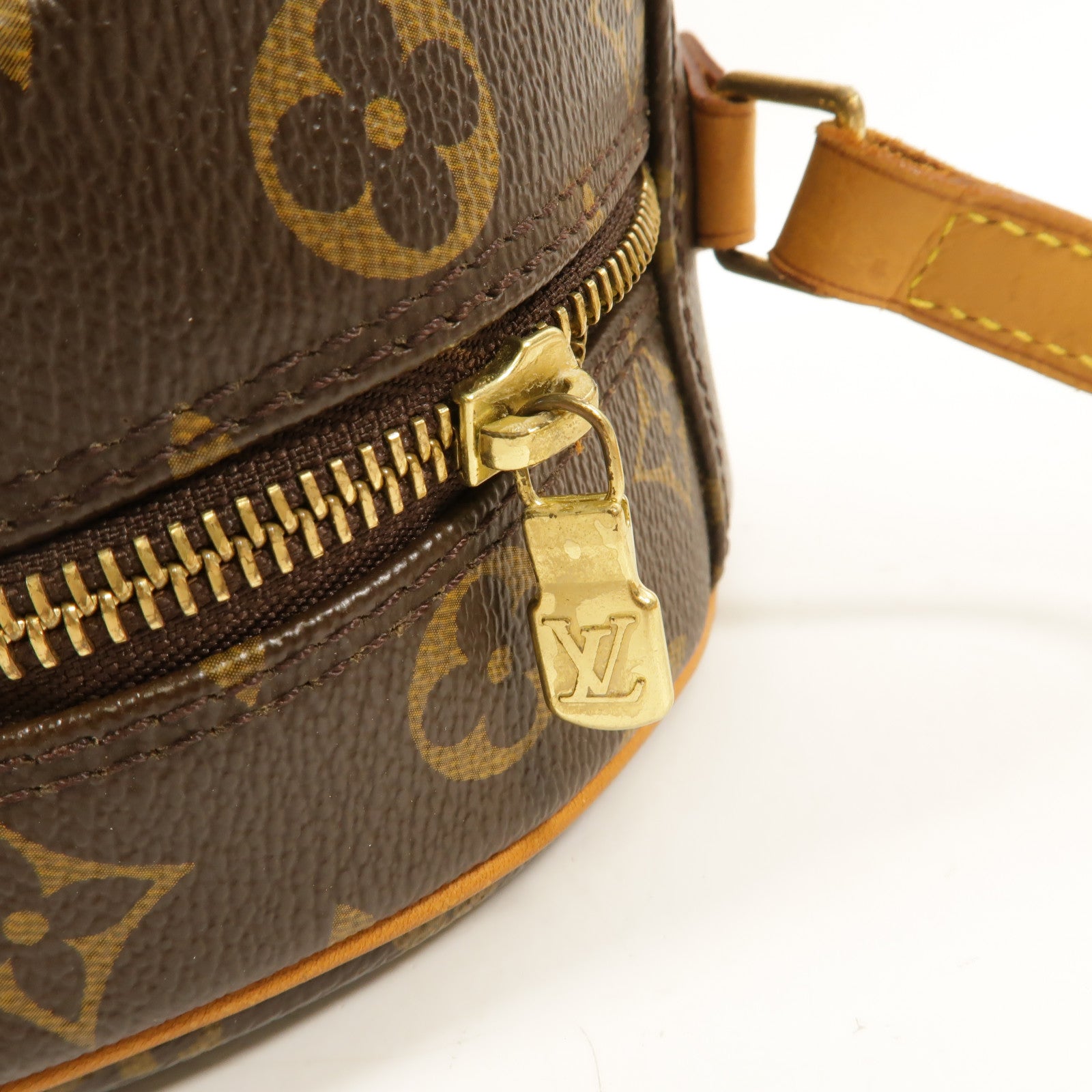LOUIS VUITTON Monogram Blois金扣肩背袋棕色