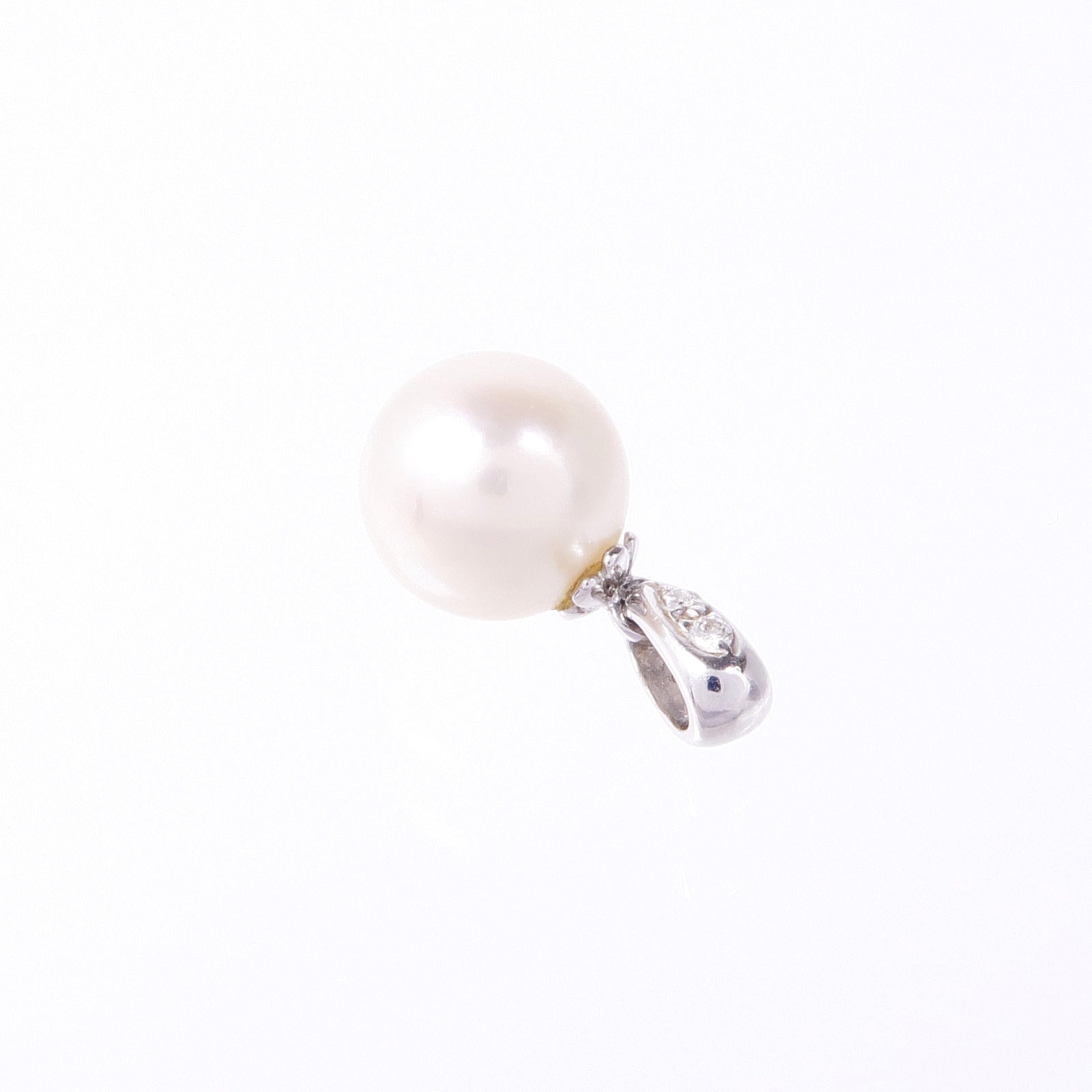 JEWELRY 【激減優惠】18K白金Pearl Pendant Top珍珠吊墜