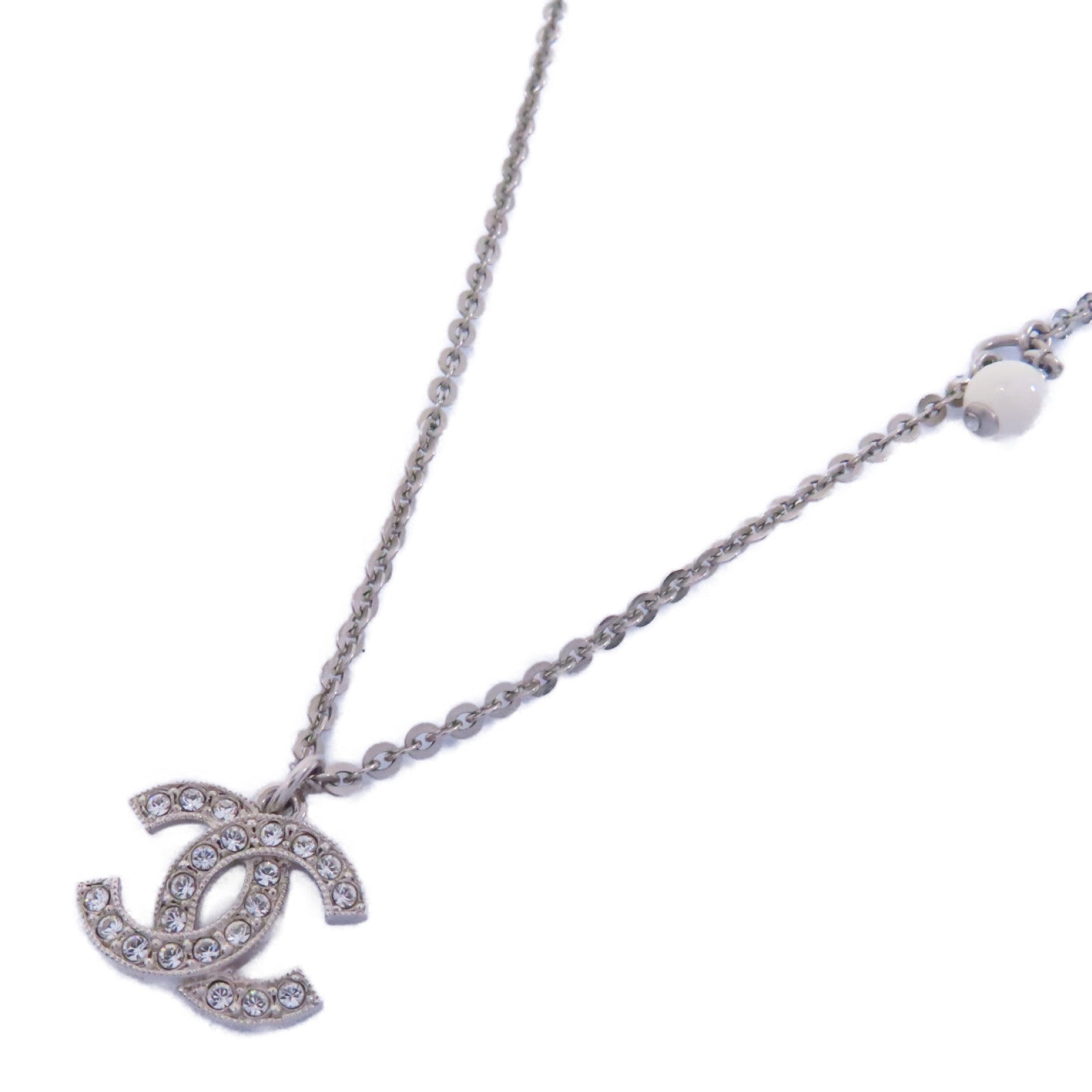 CHANEL PVC/金屬Necklace項鍊透明/銀色