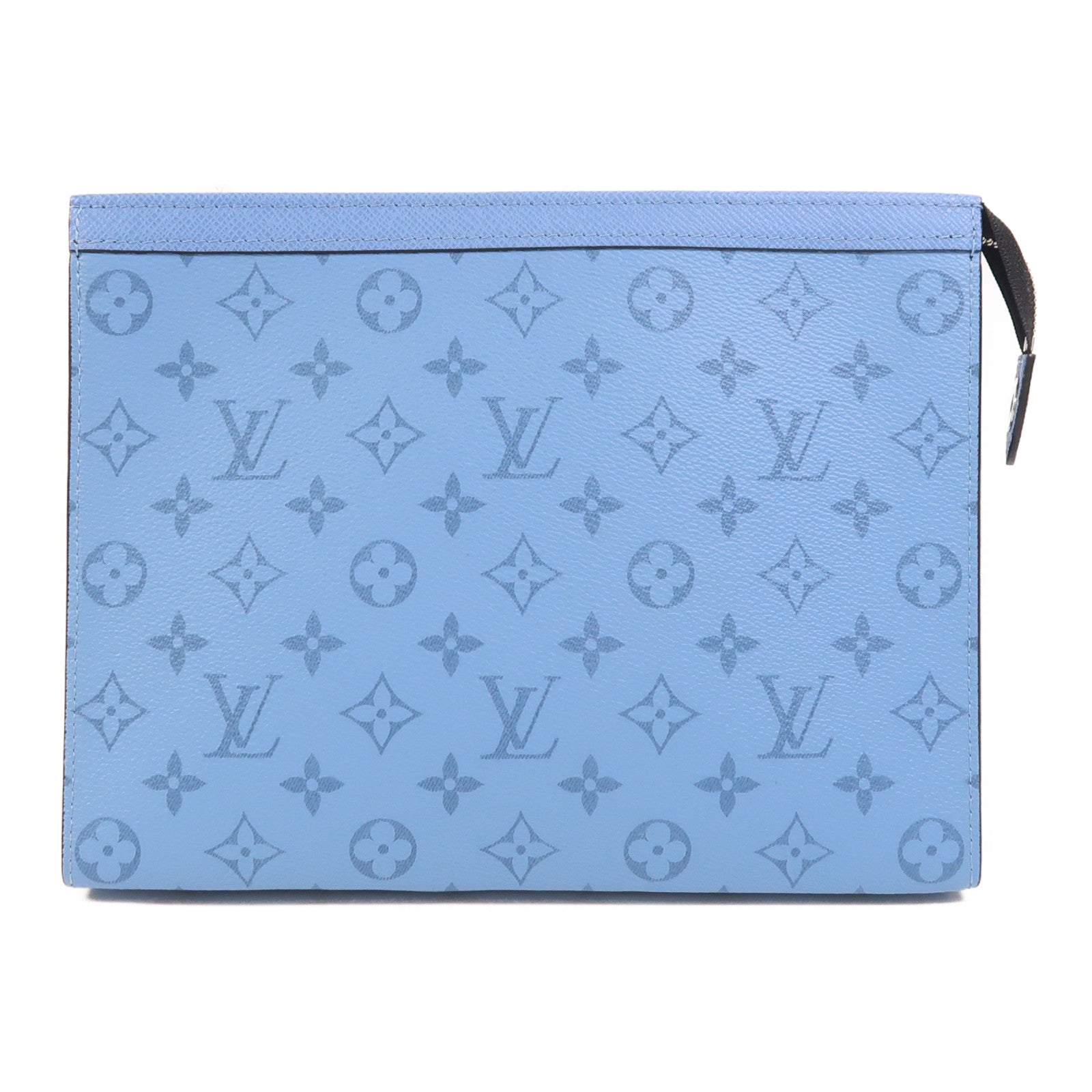 LOUIS VUITTON Taigarama Pochette Voyage MM銀扣手拿包