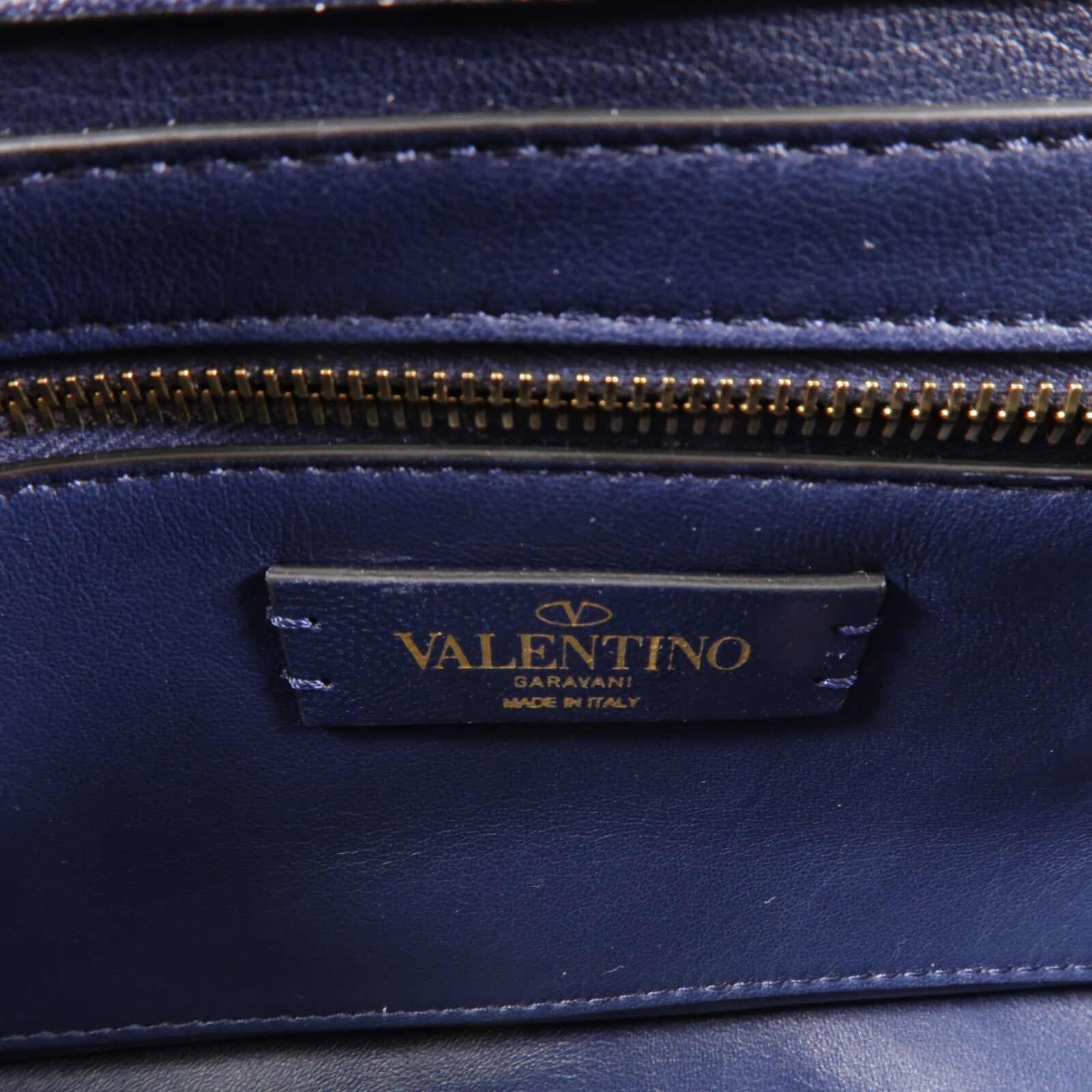 Valentino 羊皮皮革Syud Flap鏈帶手挽肩背兩用袋