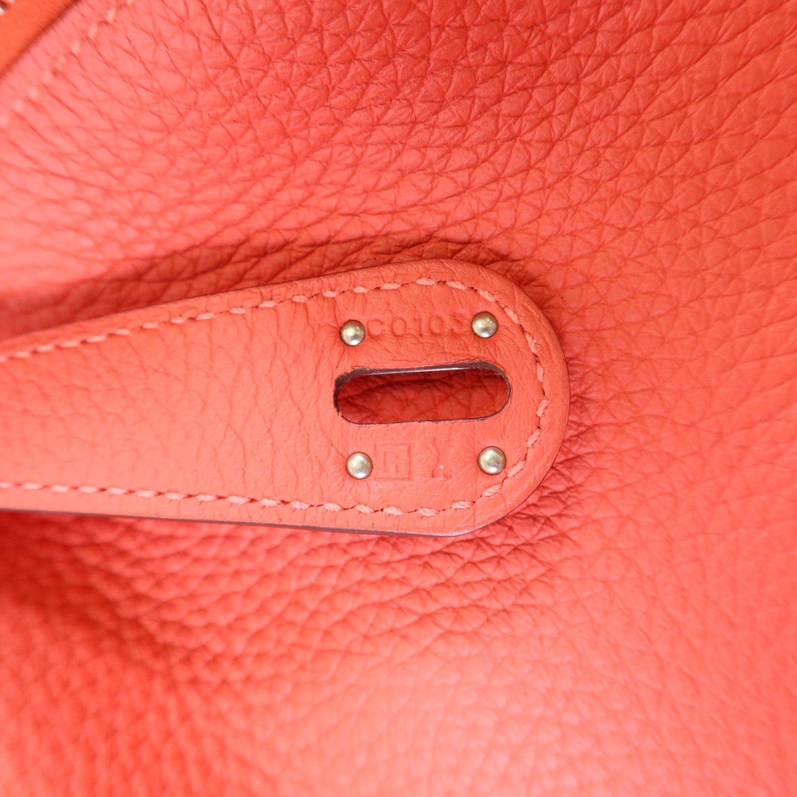 HERMES Clemence皮革Lindy 30銀扣手挽肩背兩用袋Rose Jaipur