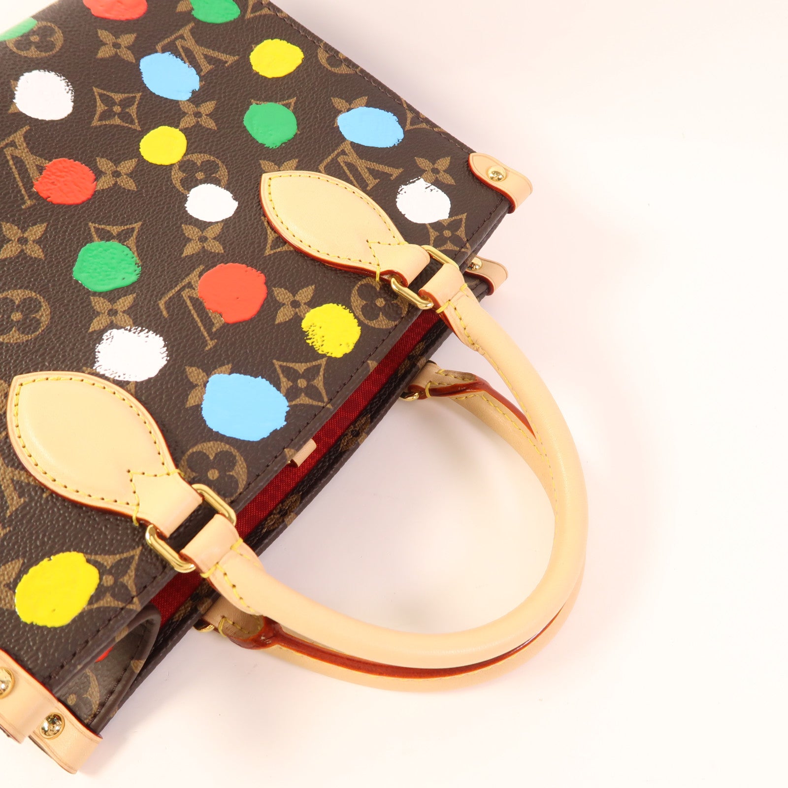 LOUIS VUITTON Monogram LV x YK On The Go金扣手挽肩背兩用袋
