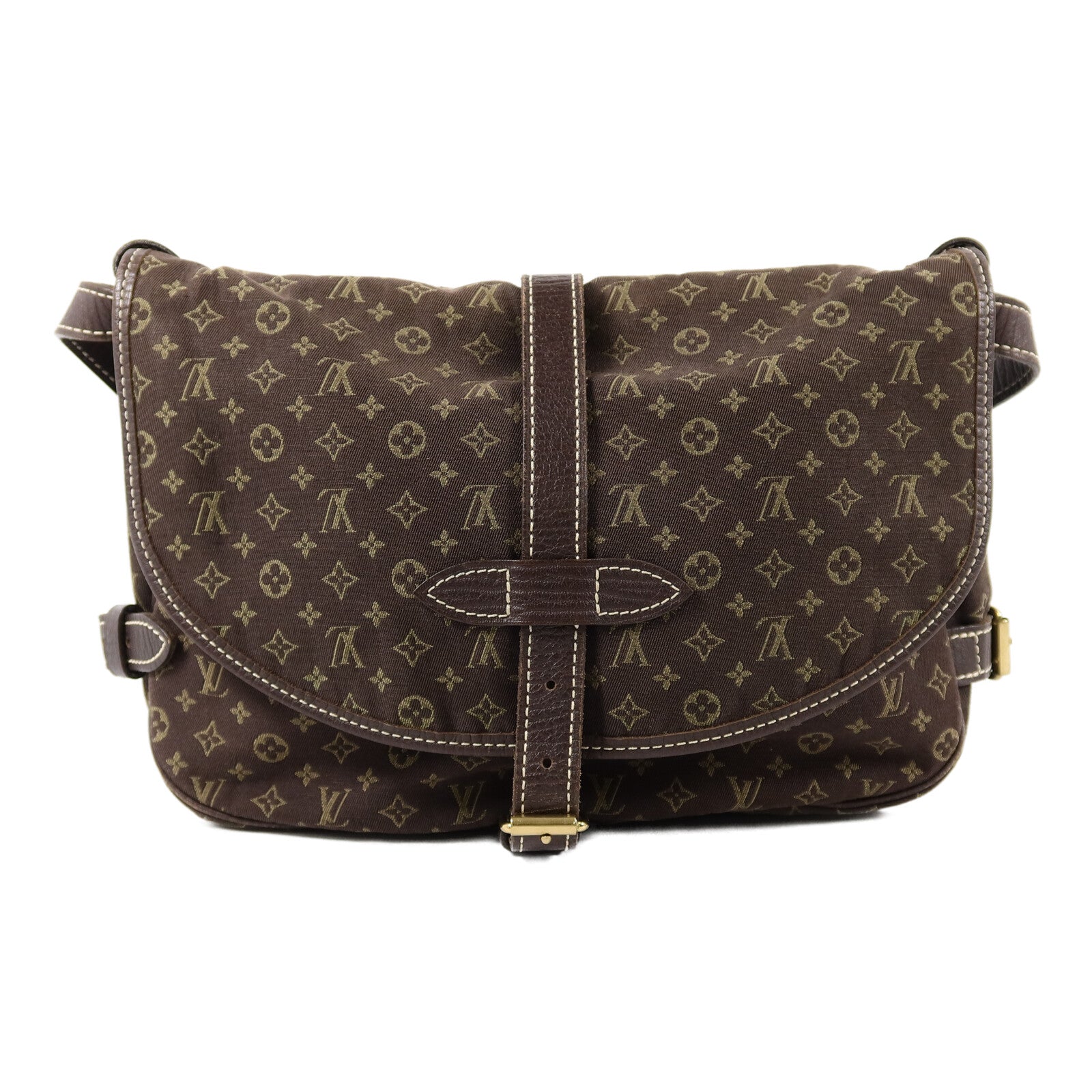 LOUIS VUITTON Monogram Mini Lin Saumur 30肩背袋