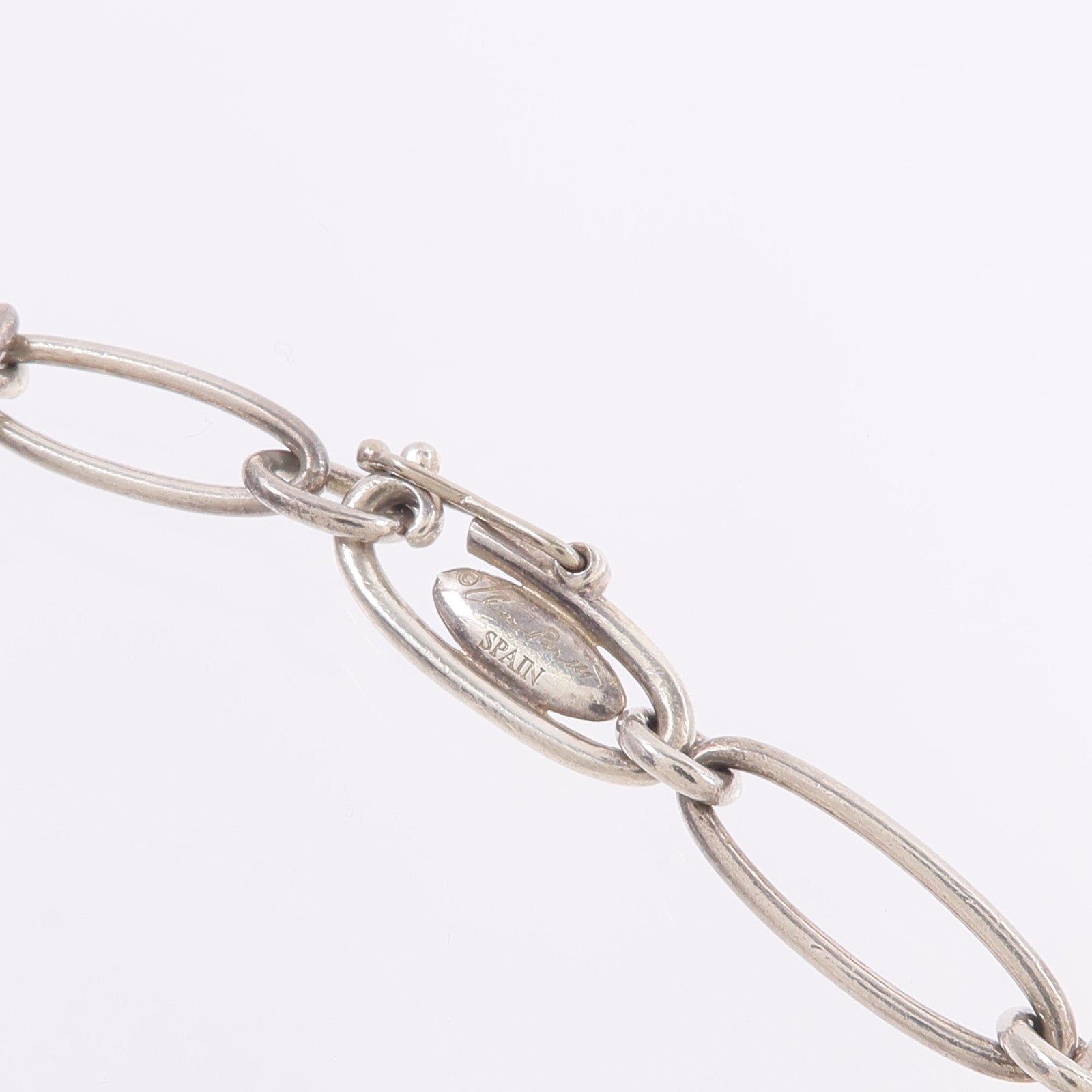 TIFFANY＆CO 925純銀Elsa Peretti Heart Charm Bracelet手鏈