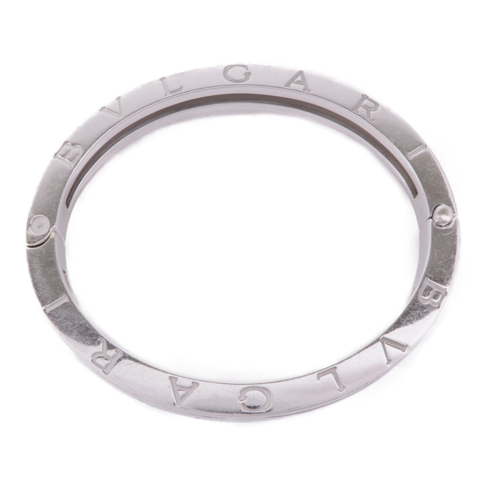 BVLGARI 18K白金B-zero1 Bracelet鑽石手鐲