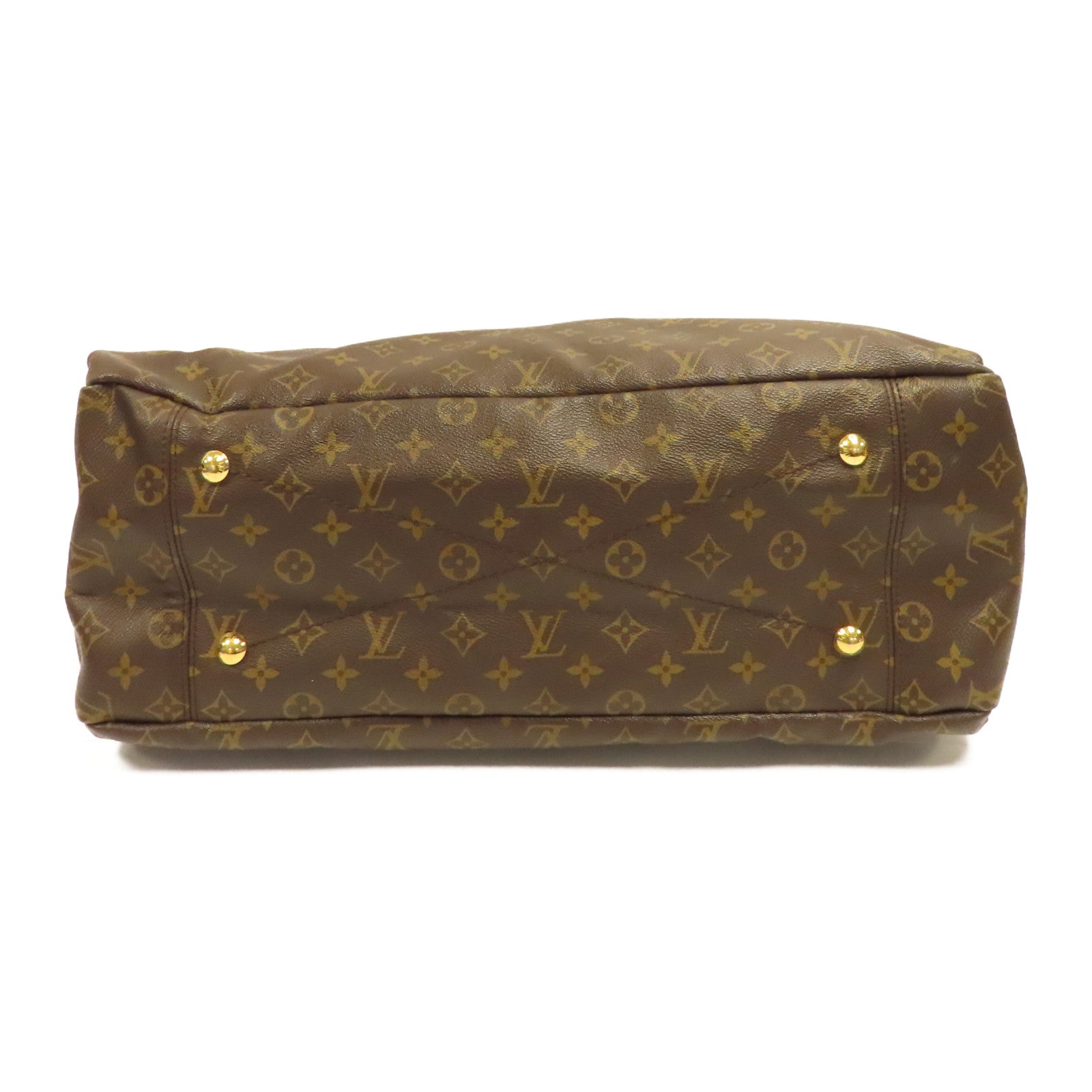 LOUIS VUITTON Monogram Artsy GM金扣肩背袋啡色