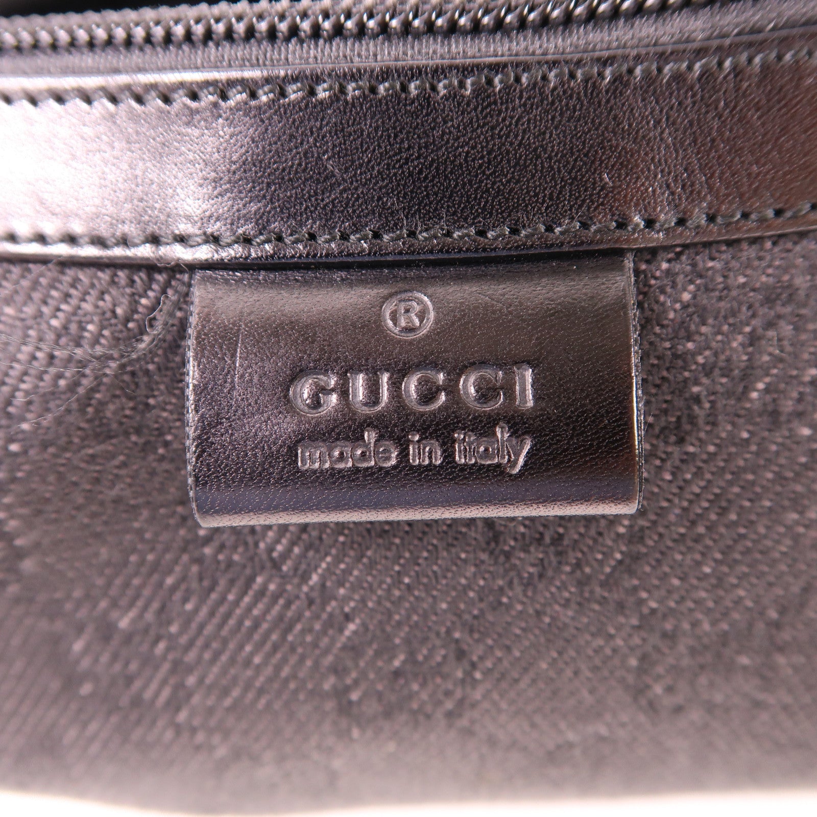 GUCCI 帆布Shoulder Bag銀扣肩背袋