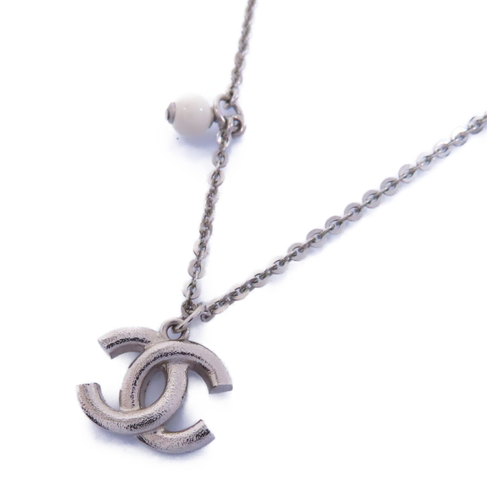 CHANEL PVC/金屬Necklace項鍊透明/銀色