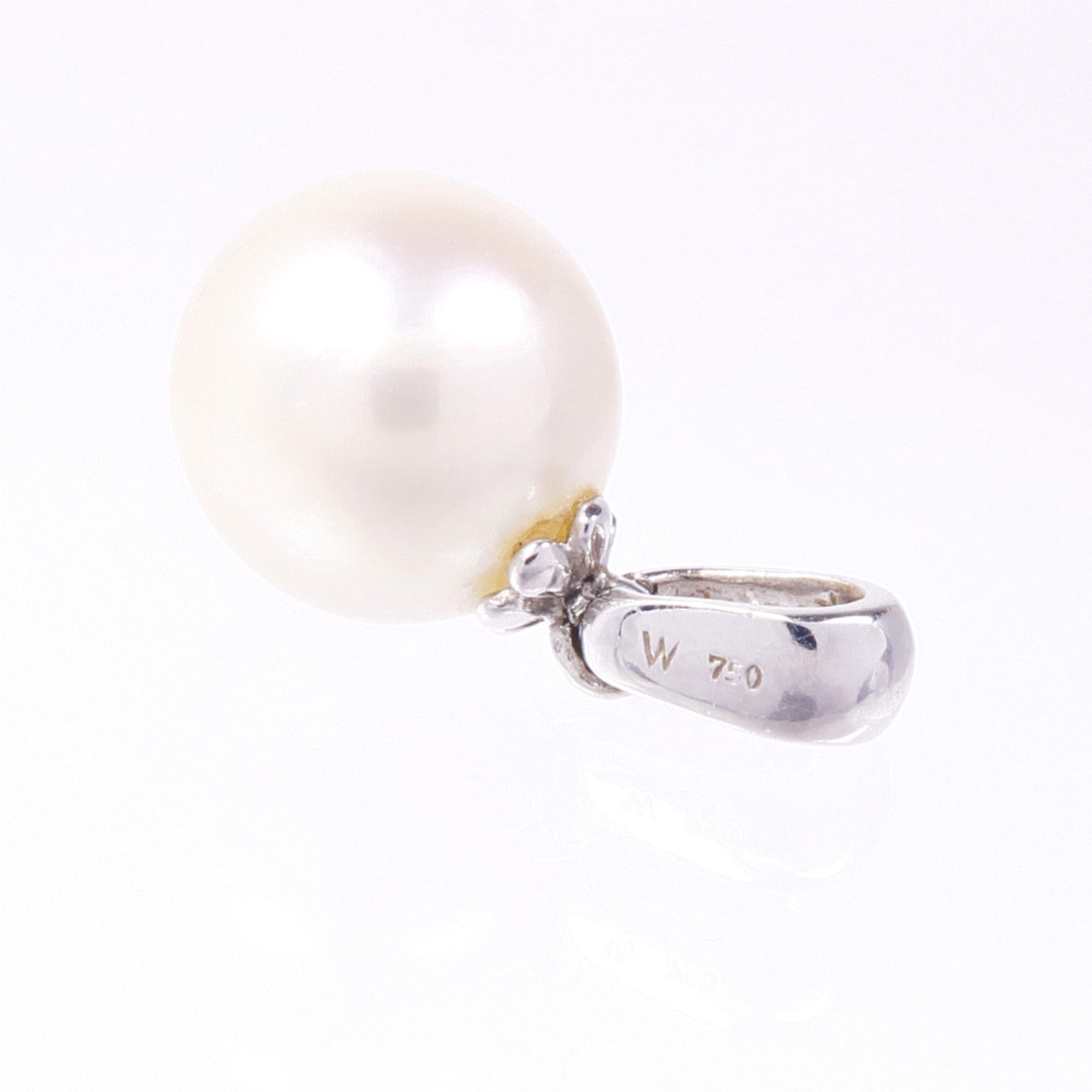 JEWELRY 18K白金Pearl Pendant Top珍珠吊墜