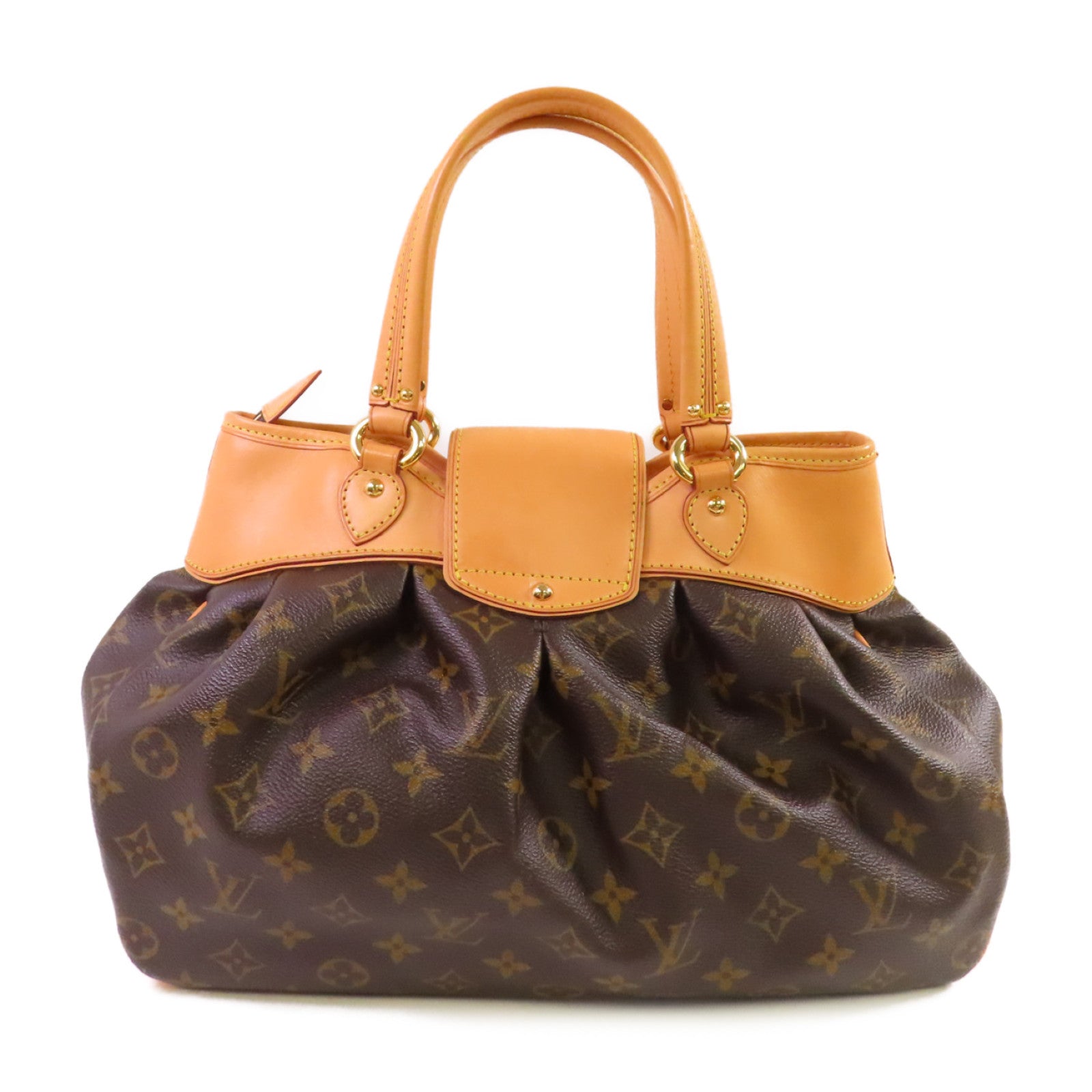 LOUIS VUITTON 【激減優惠】Monogram Boetie PM Hand Bag金扣手挽袋啡色