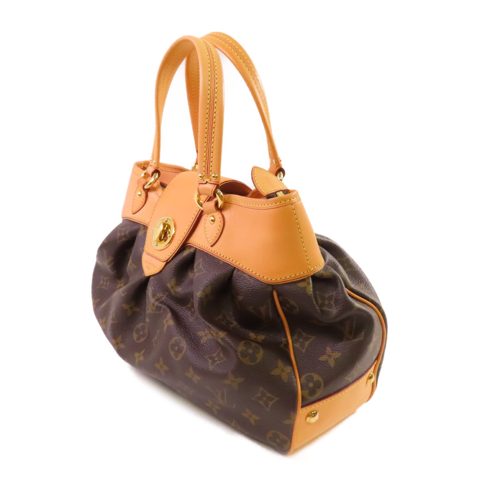 LOUIS VUITTON 【激減優惠】Monogram Boetie PM Hand Bag金扣手挽袋啡色