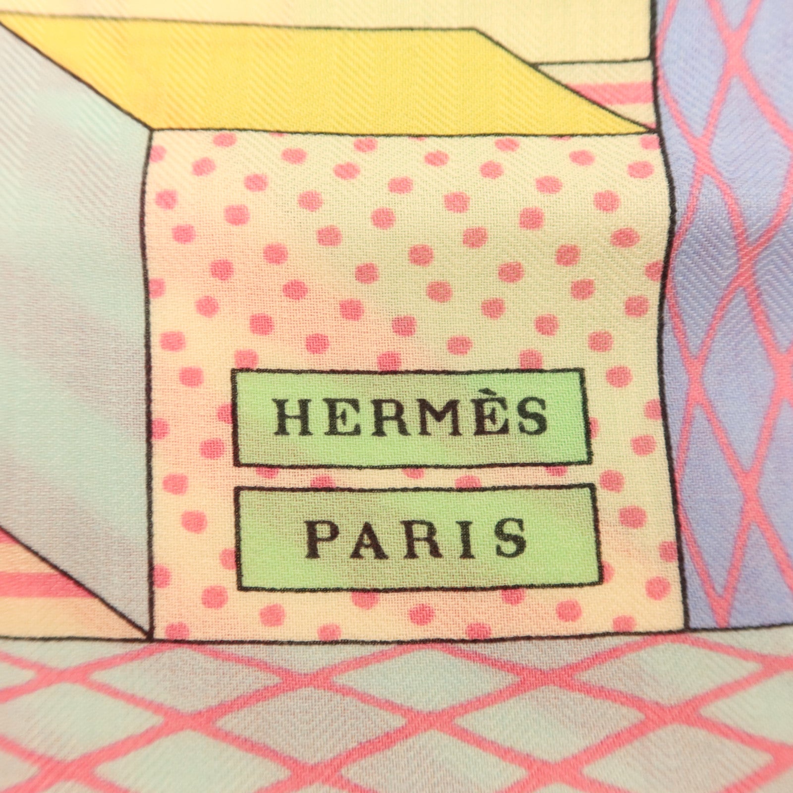 HERMES 羊絨/絲質Scarf 140x140絲巾