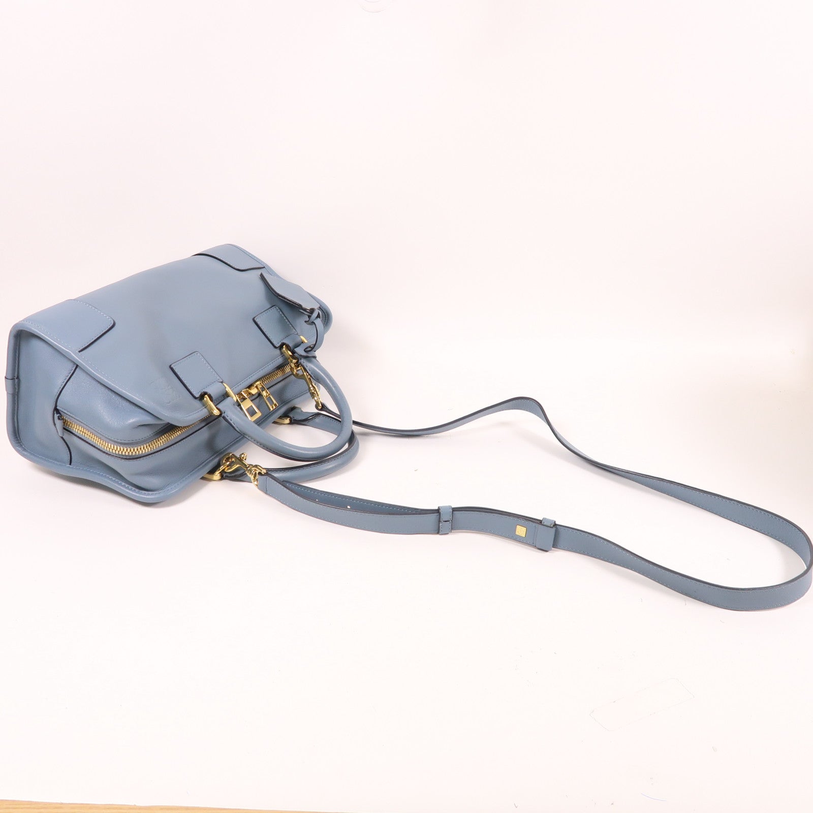 LOEWE 牛皮皮革Amazona Bag金扣手挽肩背兩用袋