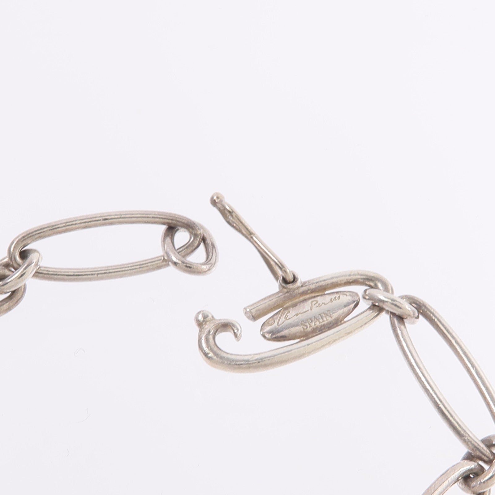 TIFFANY＆CO 925純銀Elsa Peretti Heart Charm Bracelet手鏈