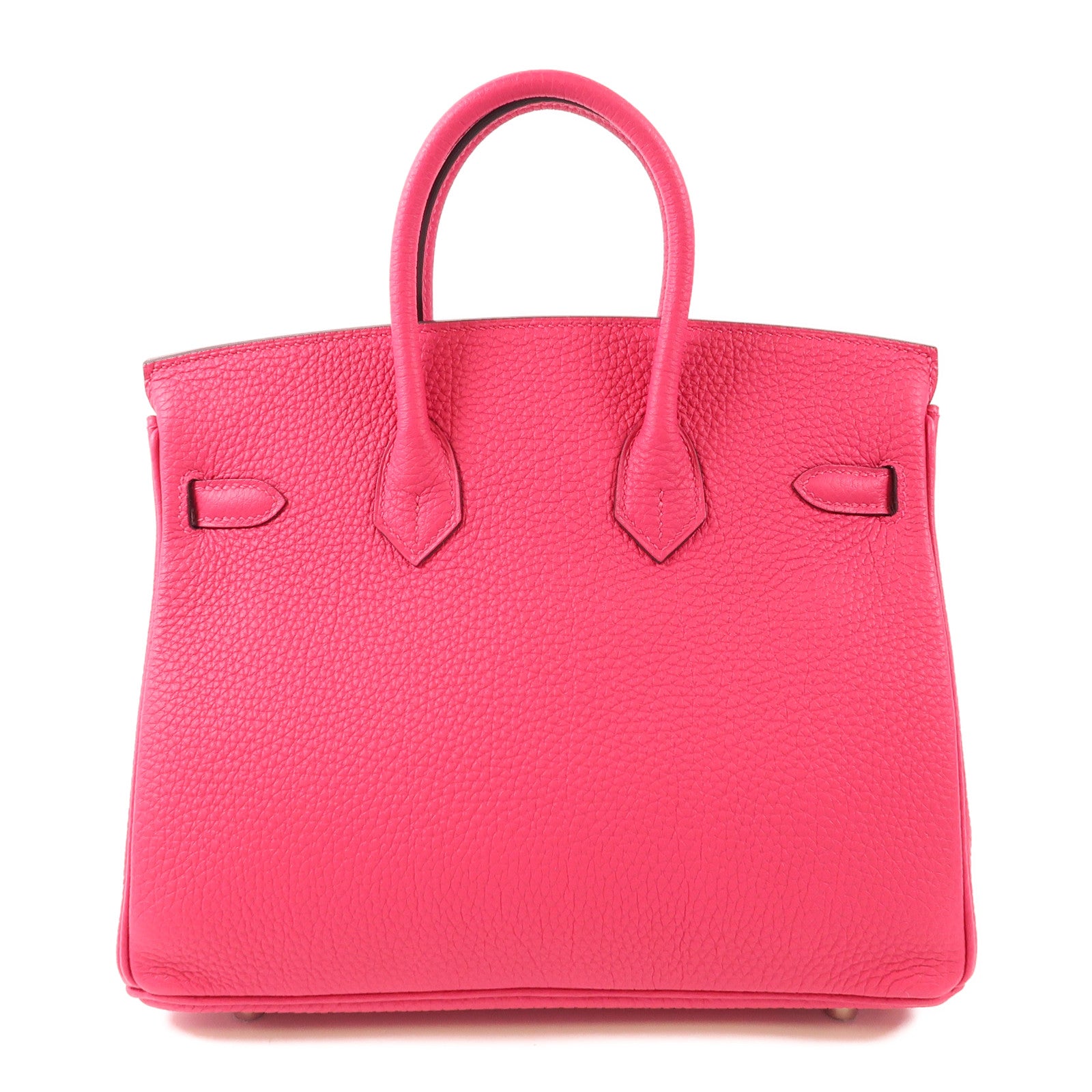 HERMES Togo皮革Birkin 25銀扣手挽袋Rose Mexico