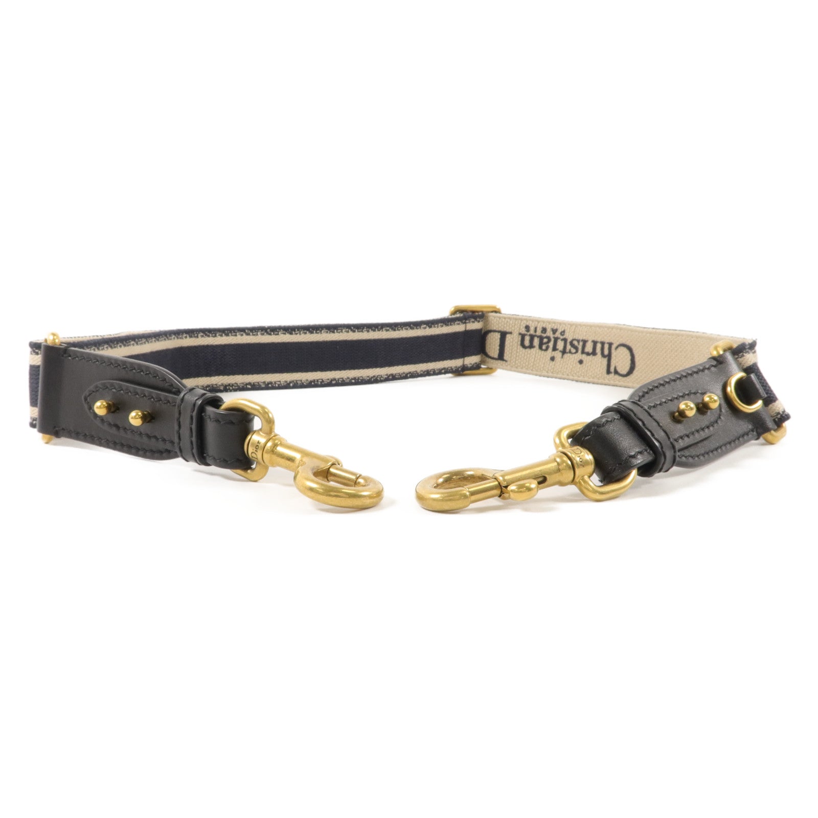 Dior 牛皮皮革/帆布Adjustable Shoulder Strap肩帶