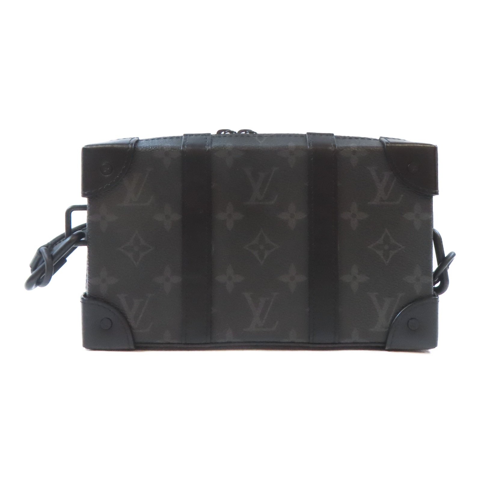 LOUIS VUITTON Monogram Eclipse Soft Trunk Wallet肩背袋黑色