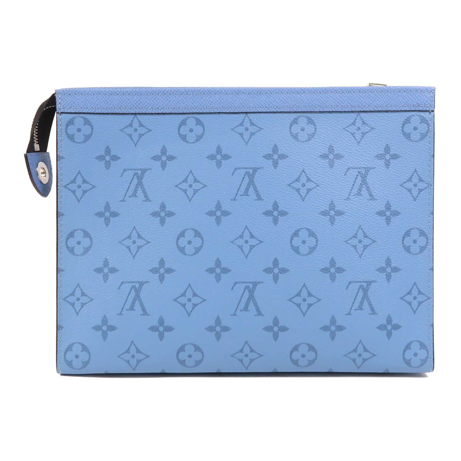 LOUIS VUITTON Taigarama Pochette Voyage MM銀扣手拿包