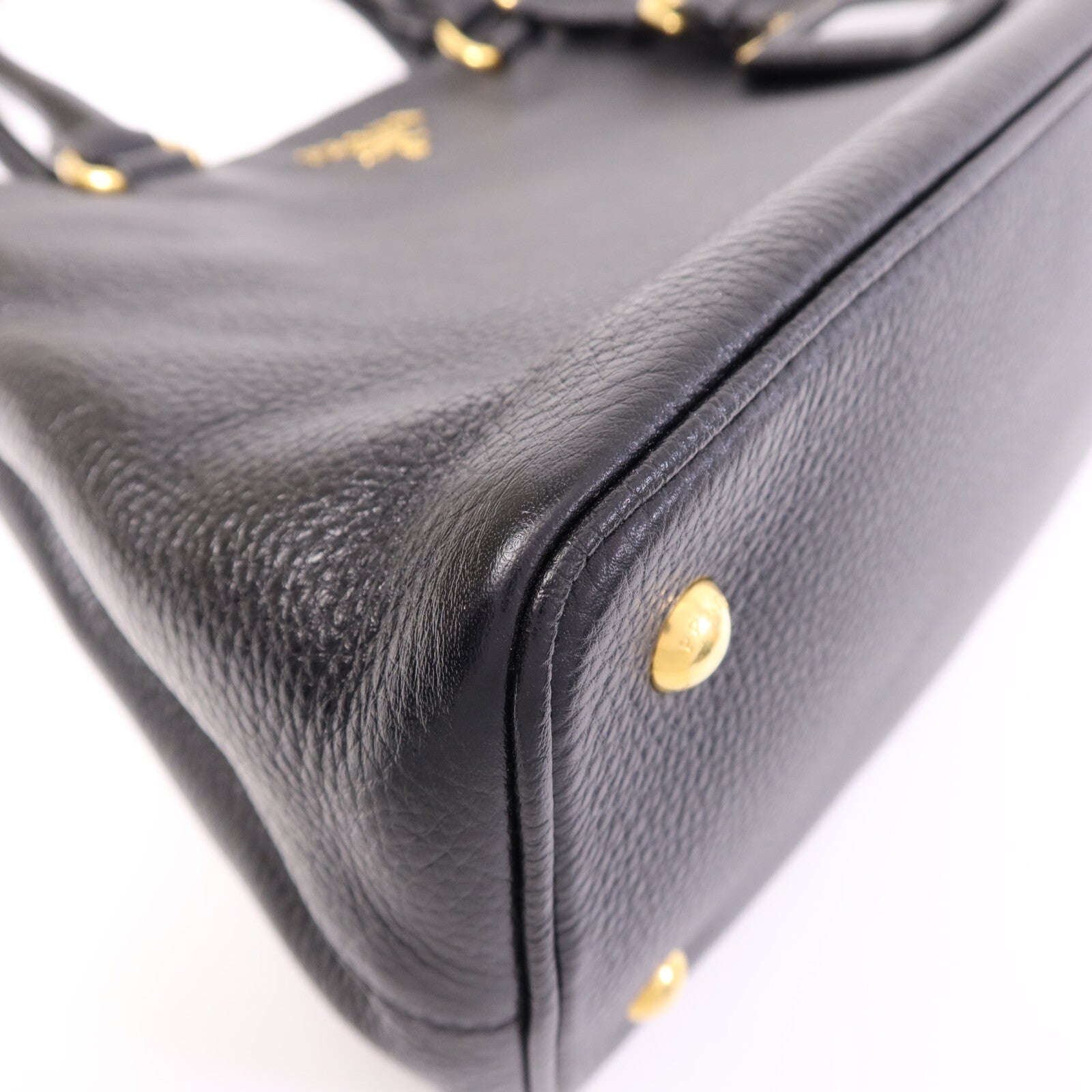 PRADA 牛皮皮革2 Way Shoulder Bag金扣手挽肩背兩用袋