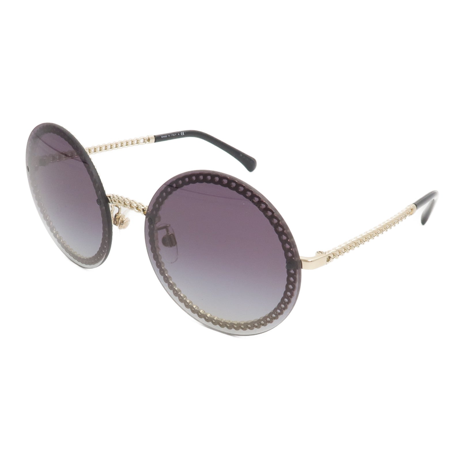 CHANEL 金屬Chain Round Sunglasses太陽眼鏡