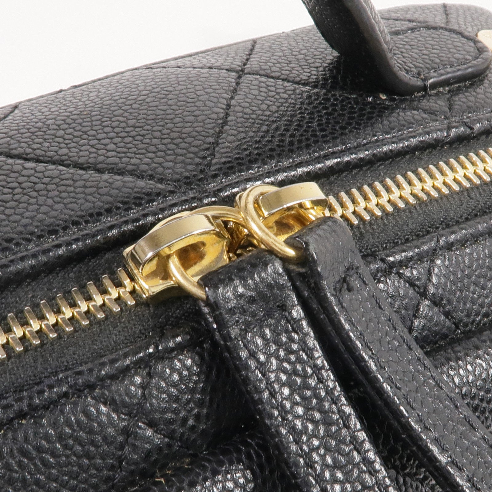 CHANEL 牛皮皮革2 Way Shoulder金扣手挽肩背兩用袋