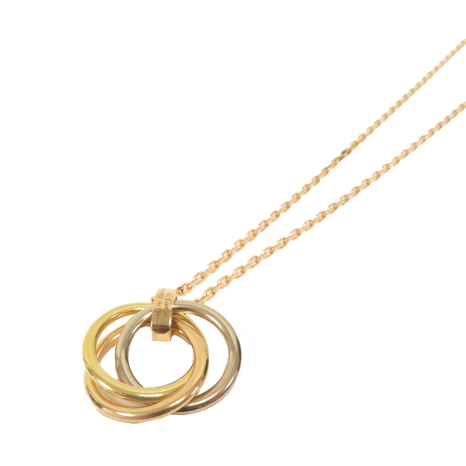 CARTIER 【激減優惠】18K白金/玫瑰金/黃金Trinity Necklace項鍊