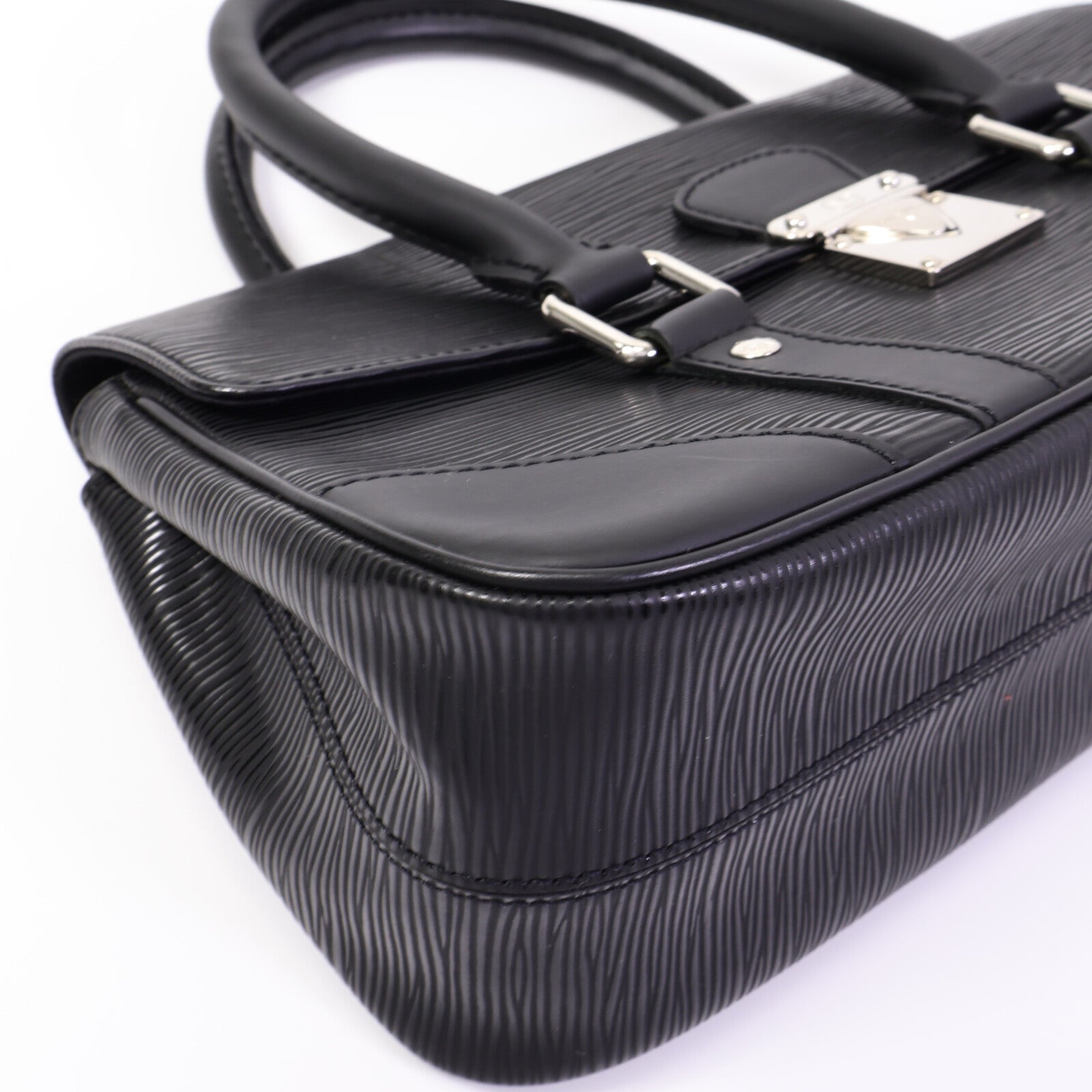 LOUIS VUITTON Epi Segur PM銀扣手挽袋