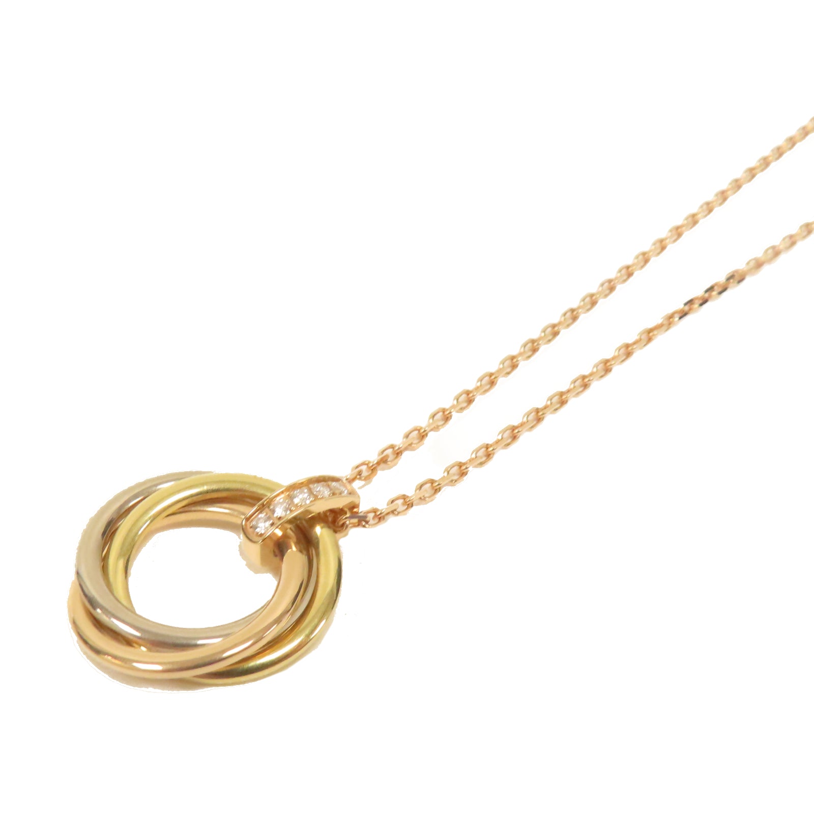 CARTIER 【激減優惠】18K白金/玫瑰金/黃金Trinity Necklace項鍊