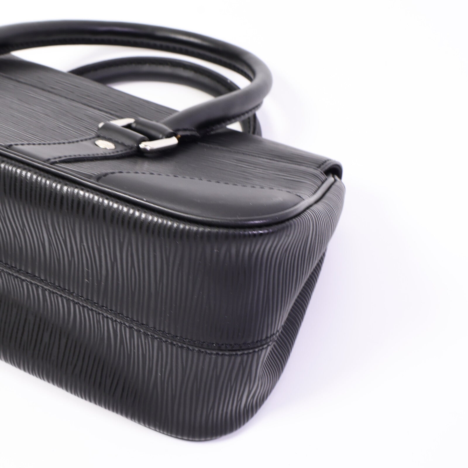 LOUIS VUITTON Epi Segur PM銀扣手挽袋