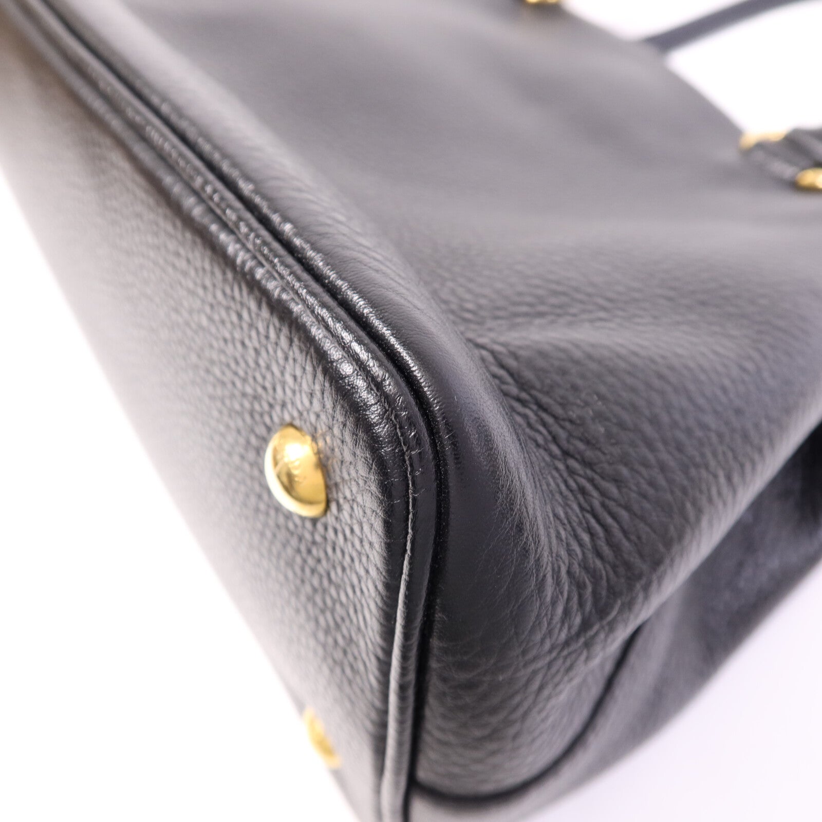 PRADA 牛皮皮革2 Way Shoulder Bag金扣手挽肩背兩用袋