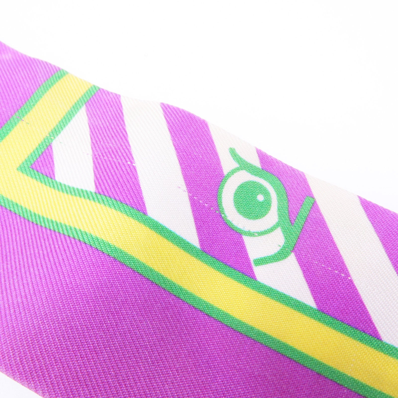HERMES Twilly Scarf Scarves Silk Purple Multicolor