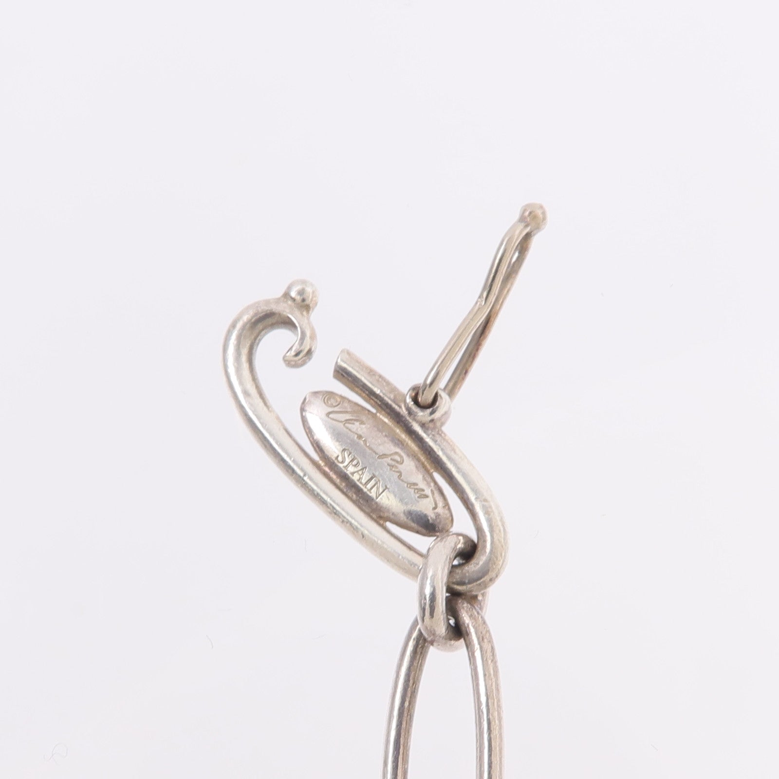 TIFFANY＆CO 925純銀Elsa Peretti Heart Charm Bracelet手鏈