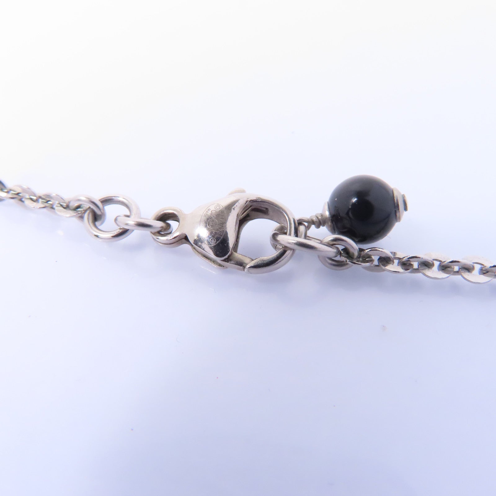 CHANEL PVC/金屬Necklace項鍊透明/銀色