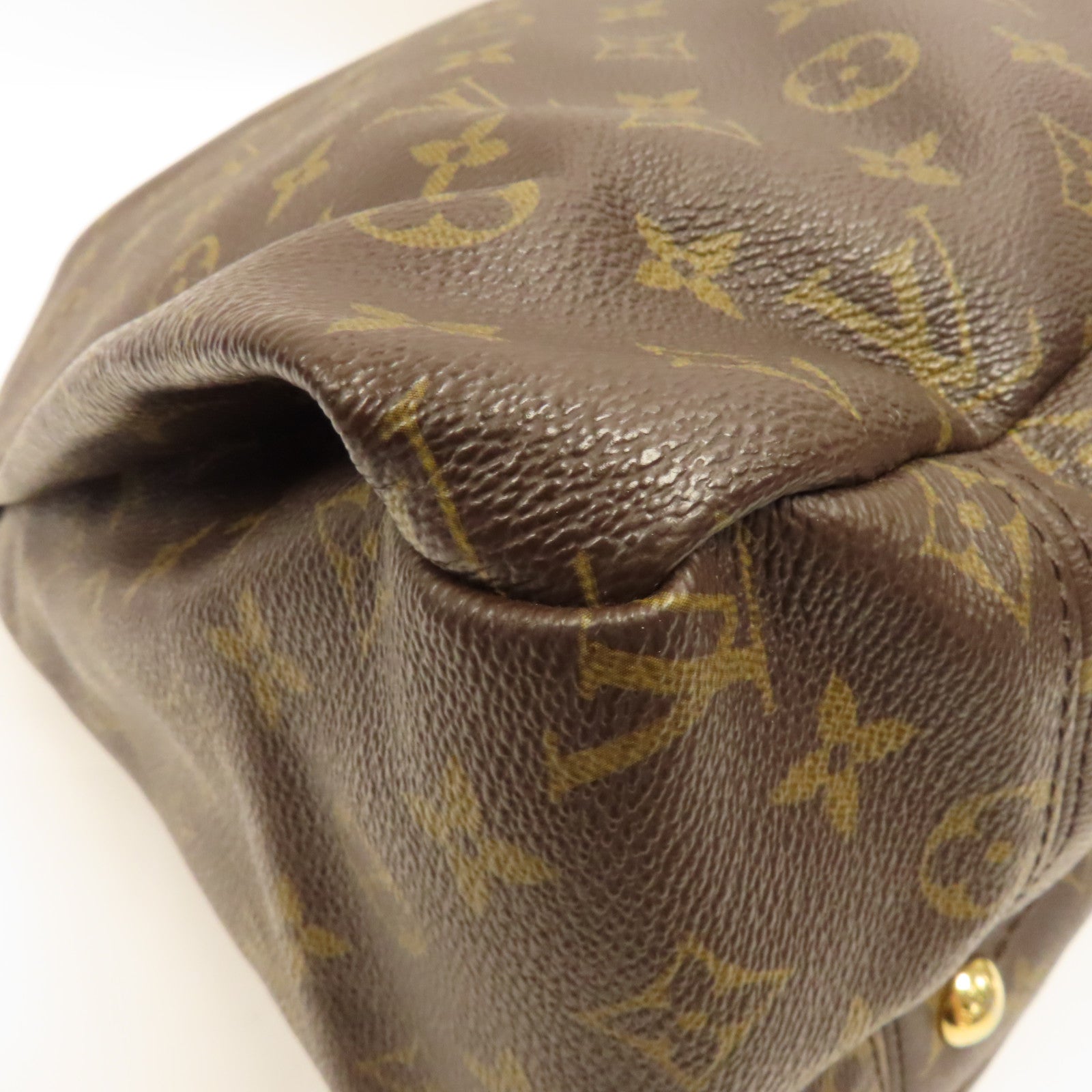 LOUIS VUITTON Monogram Artsy GM金扣肩背袋啡色
