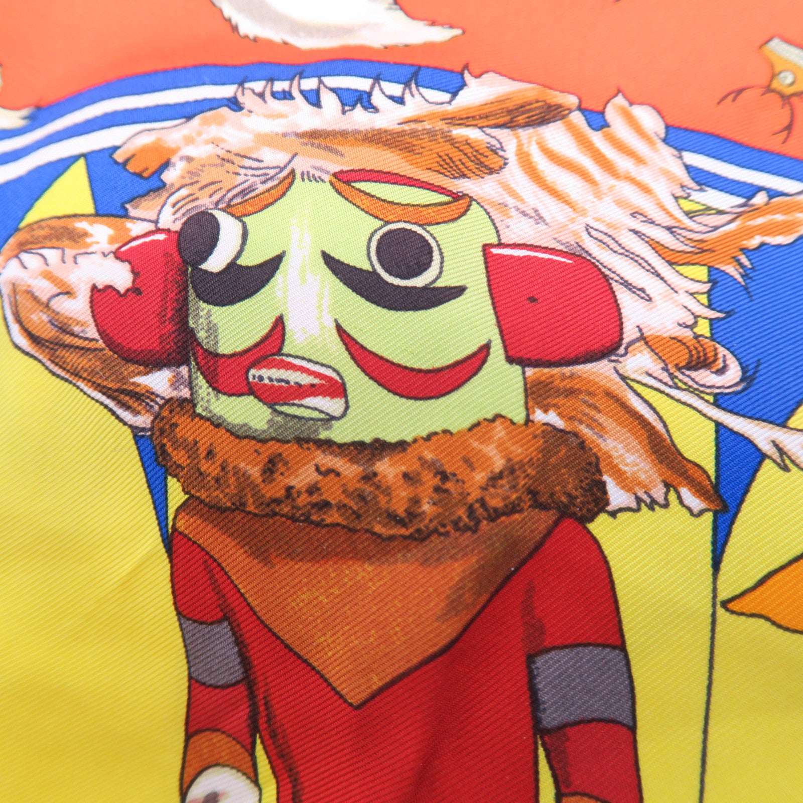 HERMES 【激減優惠】絲質Scarf絲巾黃色
