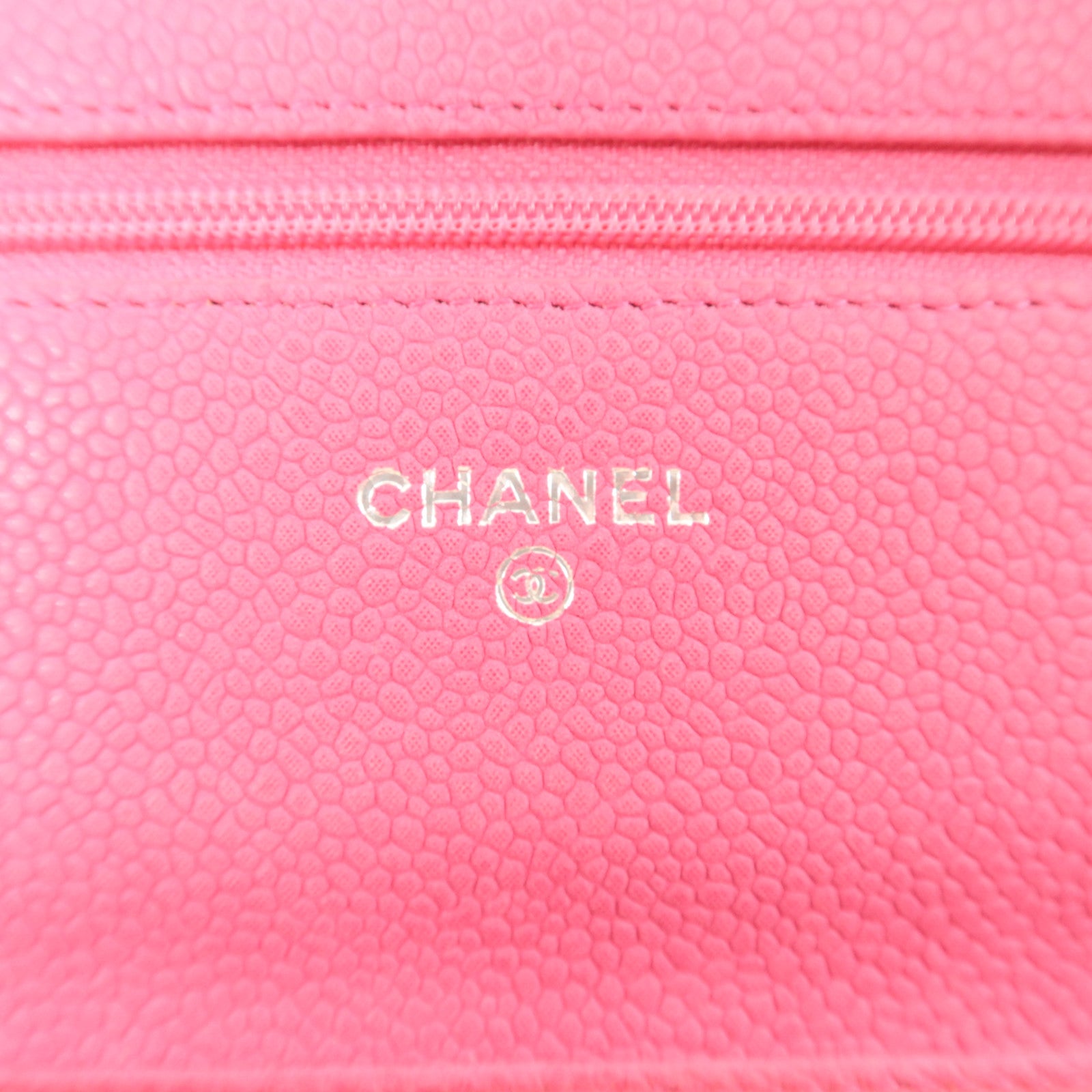 CHANEL 牛皮皮革Wallet On Chain銀扣鏈帶肩背袋