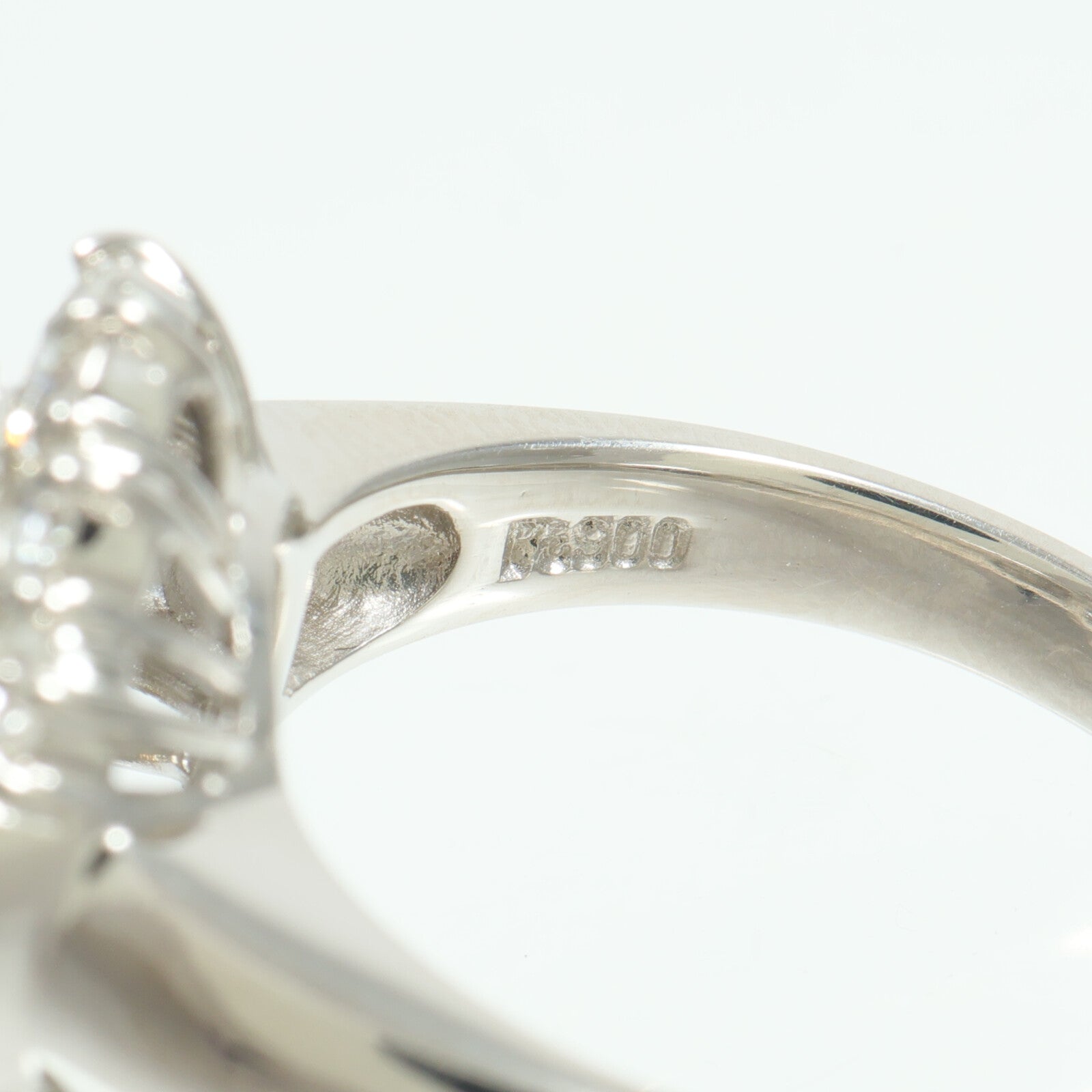 JEWELRY PT900鉑金Opal Diamond Ring蛋白石/鑽石戒指