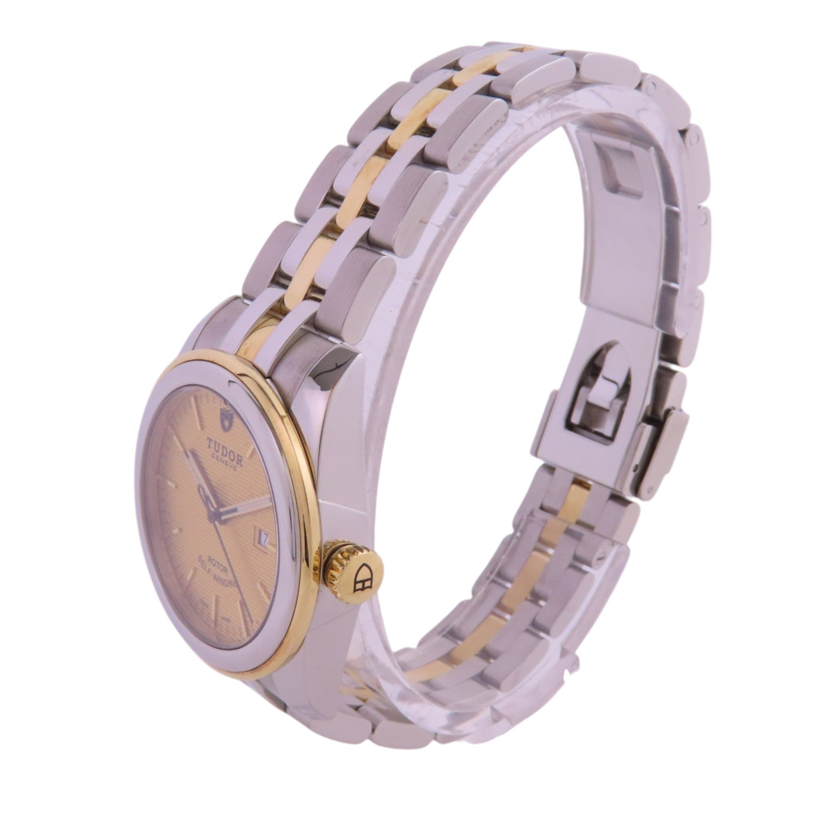 TUDOR Glamour Date 53003.68033 Automatic Watch18K Yellow Gold SS Gold