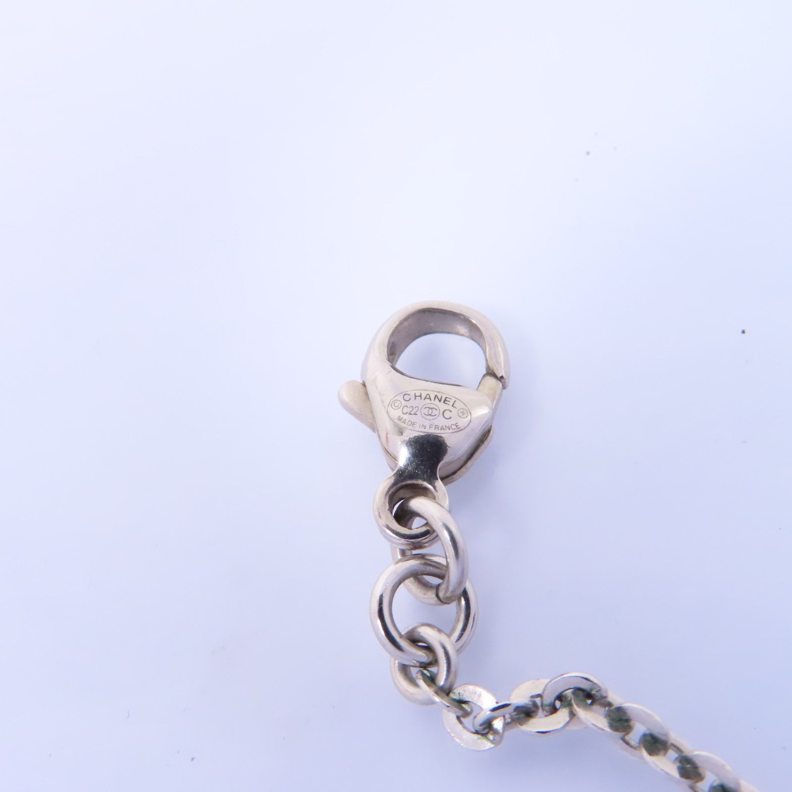CHANEL PVC/金屬Necklace項鍊透明/銀色