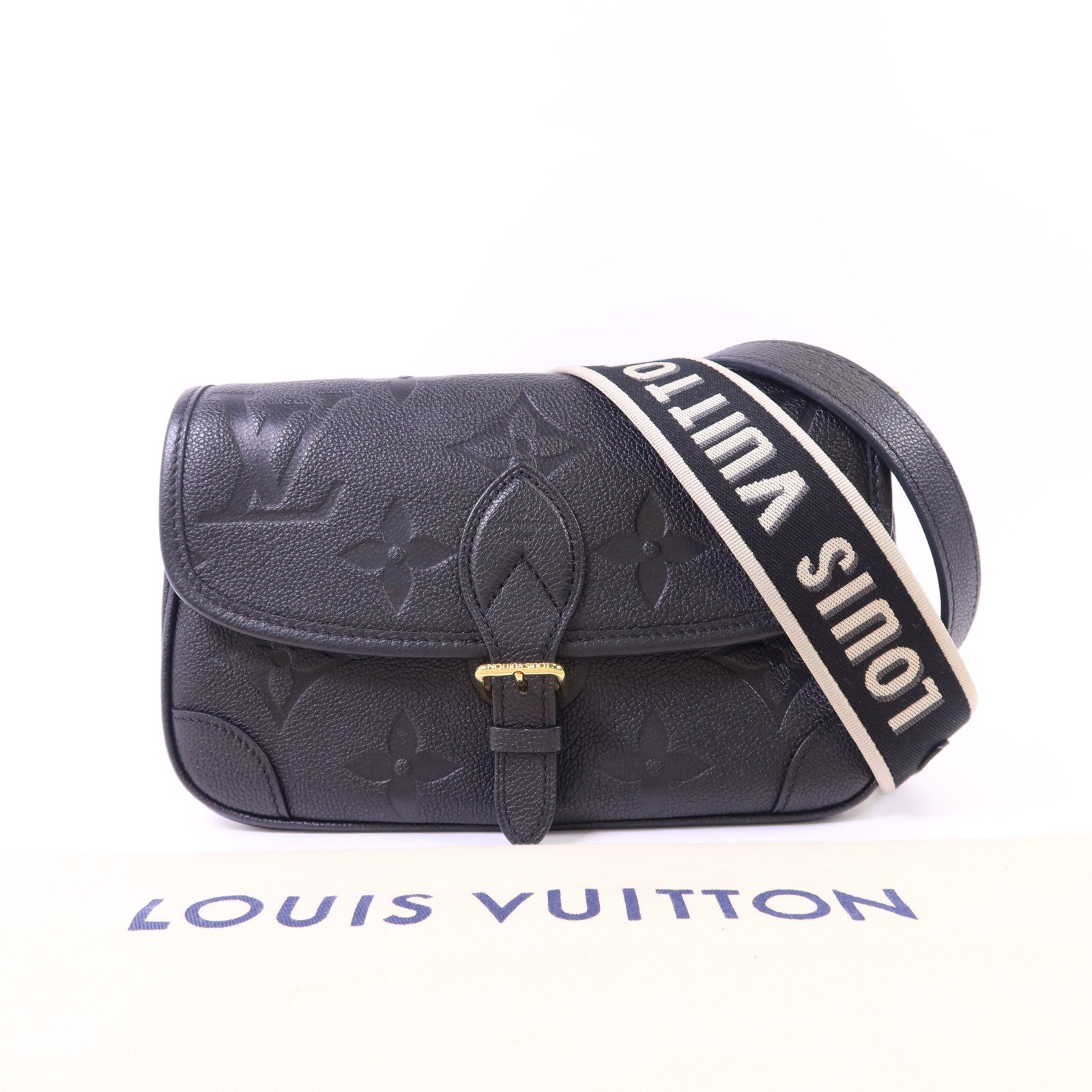 LOUIS VUITTON Monogram Empreinte Diane金扣手挽肩背兩用袋