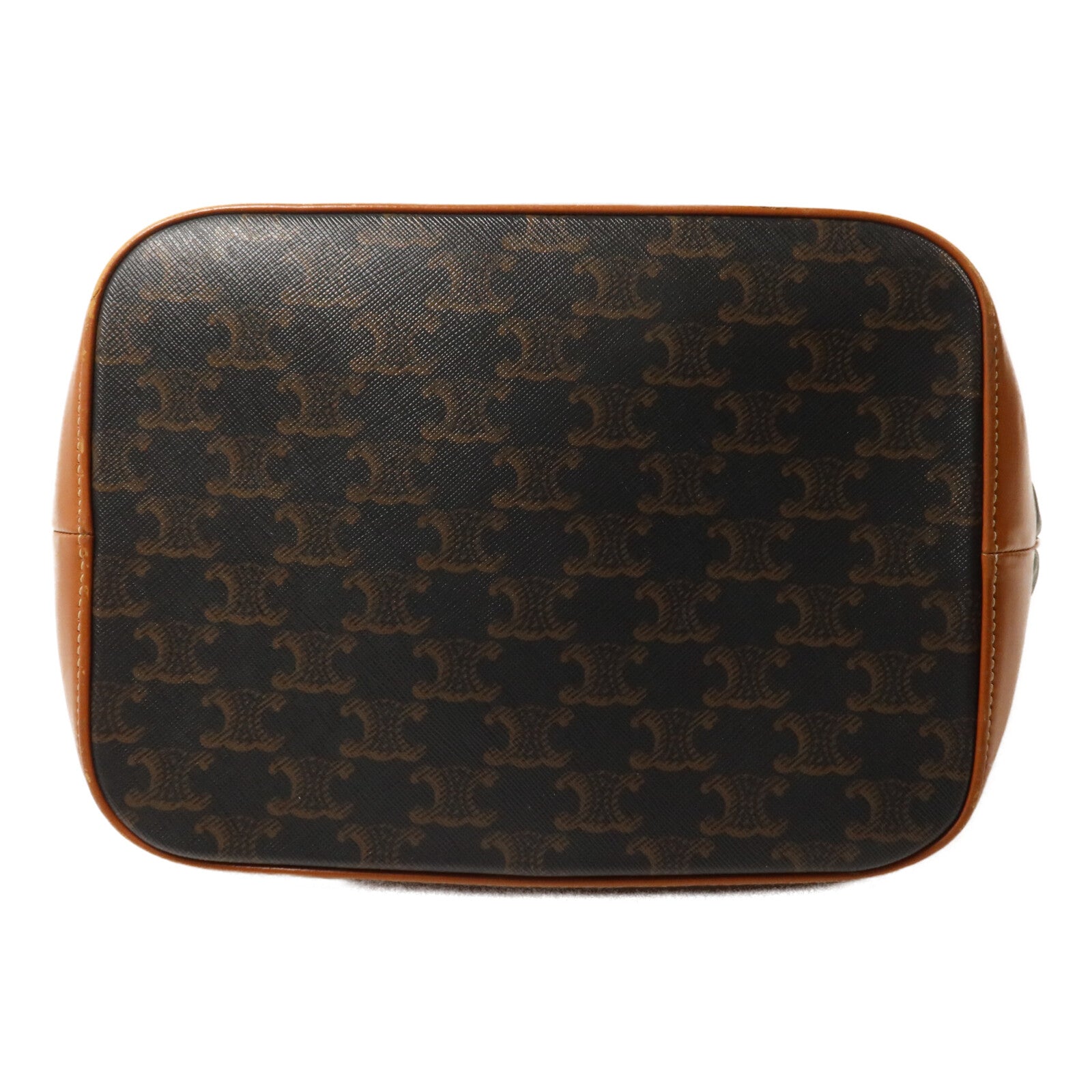 CELINE 塗層帆布Triomphe Bucket Medium肩背袋