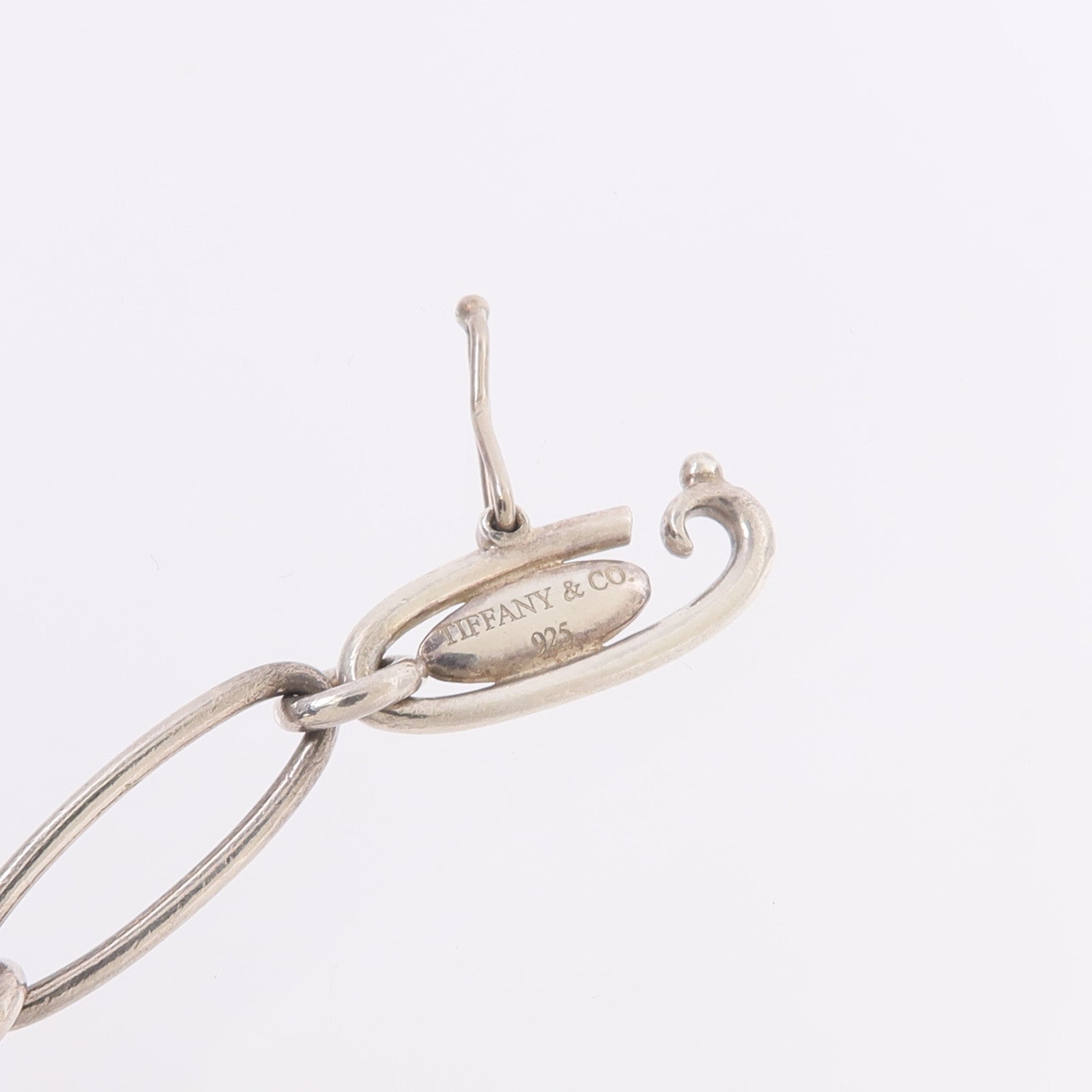 TIFFANY＆CO 925純銀Elsa Peretti Heart Charm Bracelet手鏈