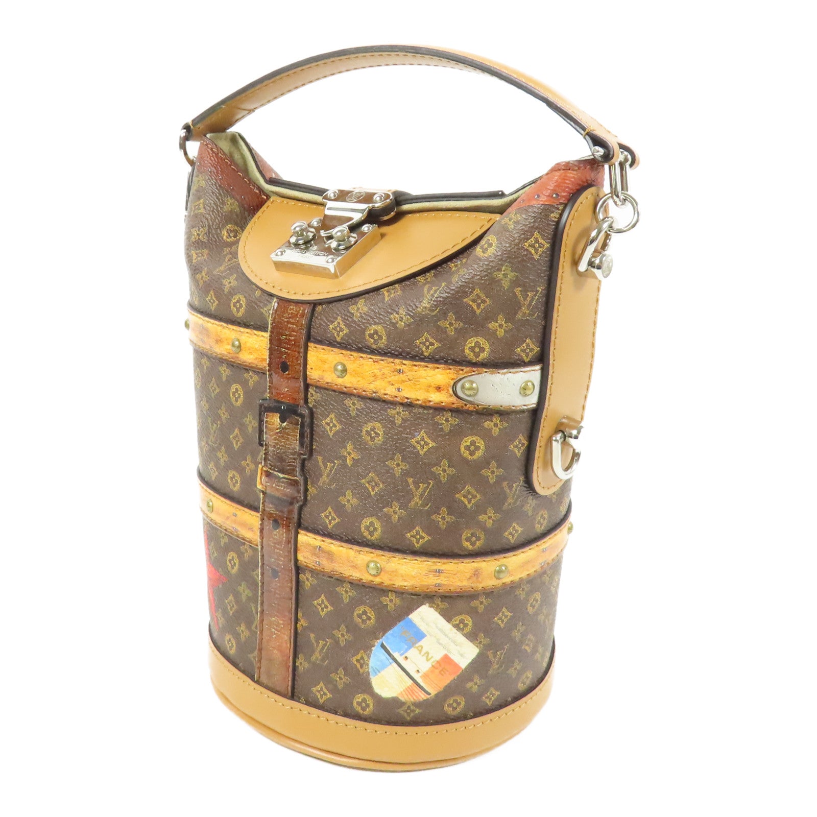 LOUIS VUITTON Monogram Duffle 2018銀扣肩背袋