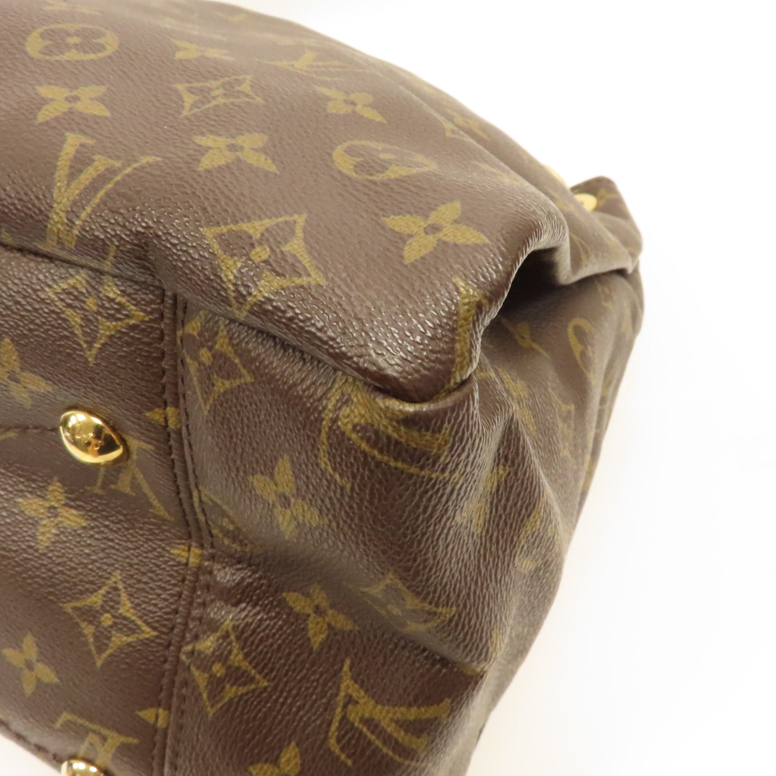 LOUIS VUITTON Monogram Artsy GM金扣肩背袋啡色