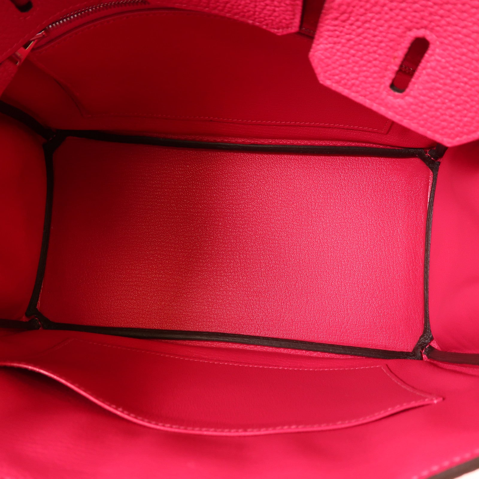 HERMES Togo皮革Birkin 25銀扣手挽袋Rose Mexico