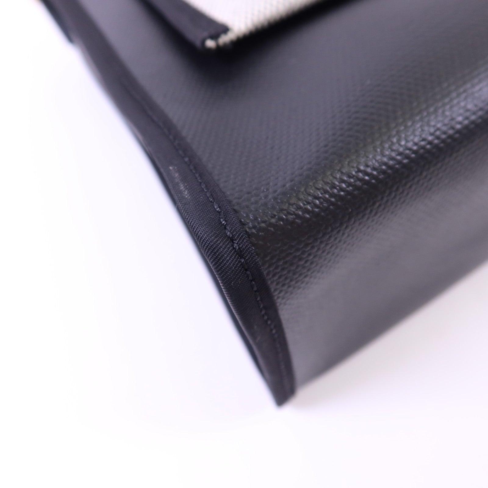 HERMES 塗層帆布Herbag PM金扣手挽肩背兩用袋Noir