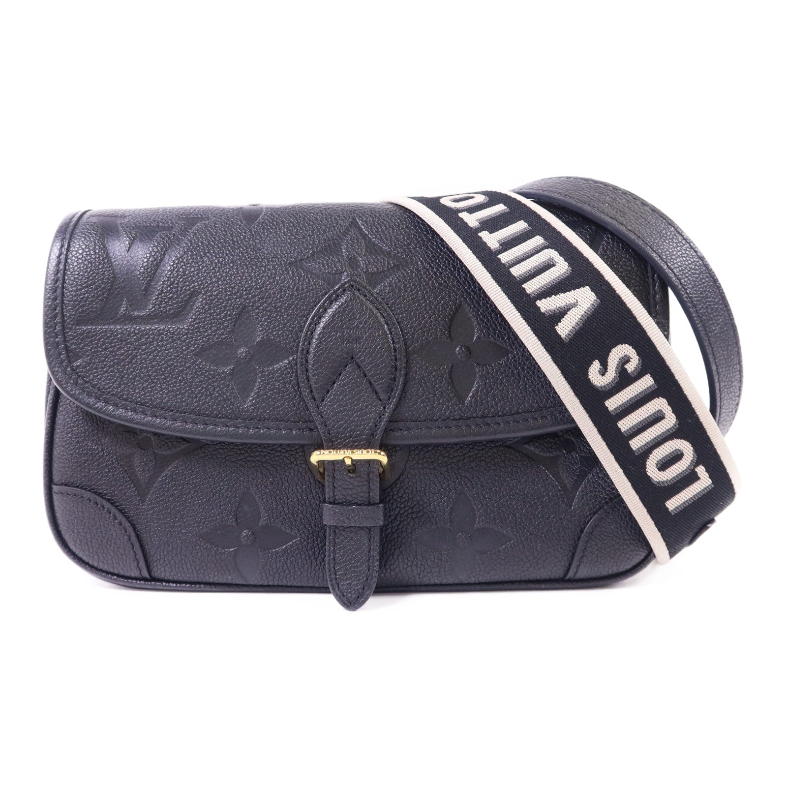 LOUIS VUITTON Monogram Empreinte Diane金扣手挽肩背兩用袋