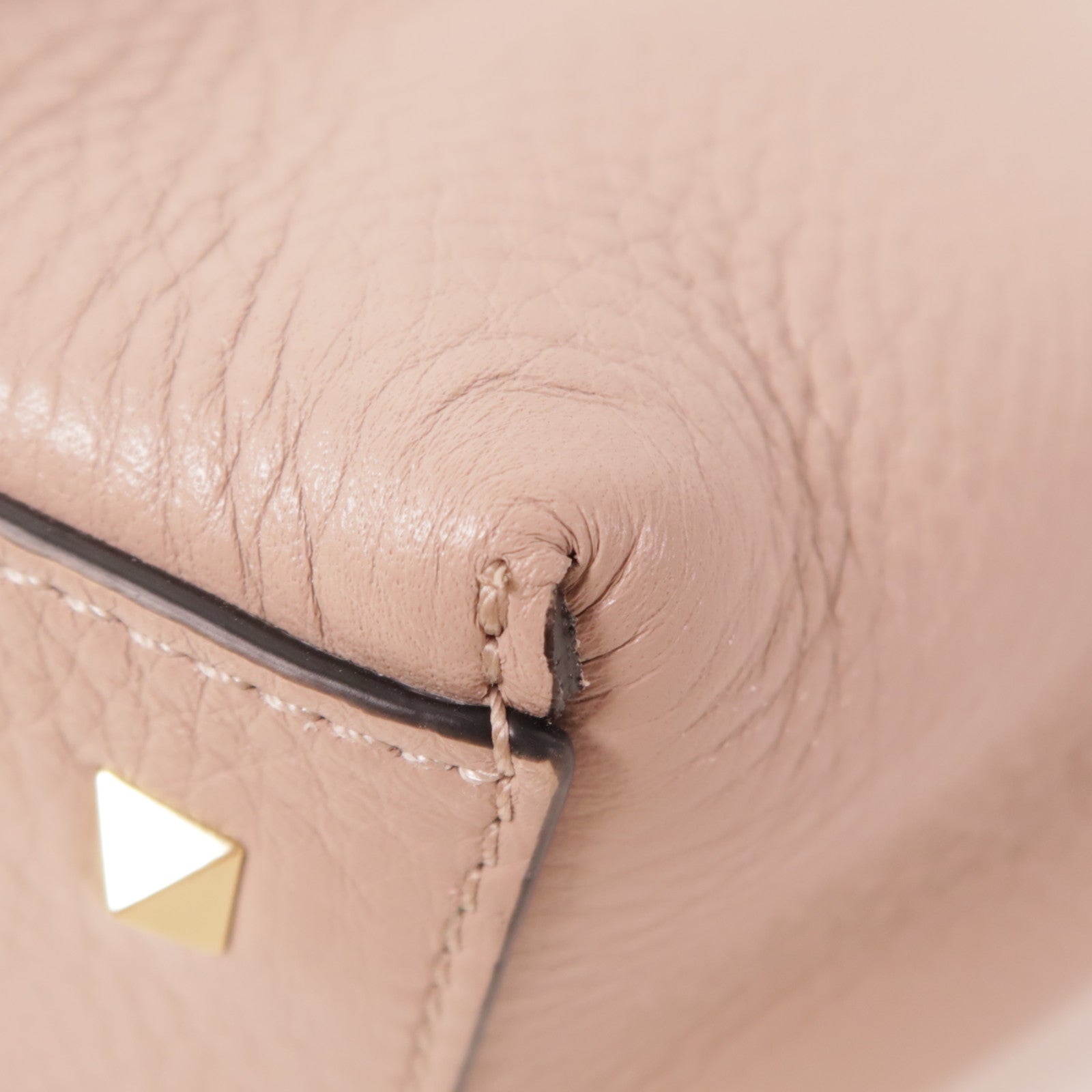 Valentino 【激減優惠】牛皮皮革Rockstud金扣手挽肩背兩用袋